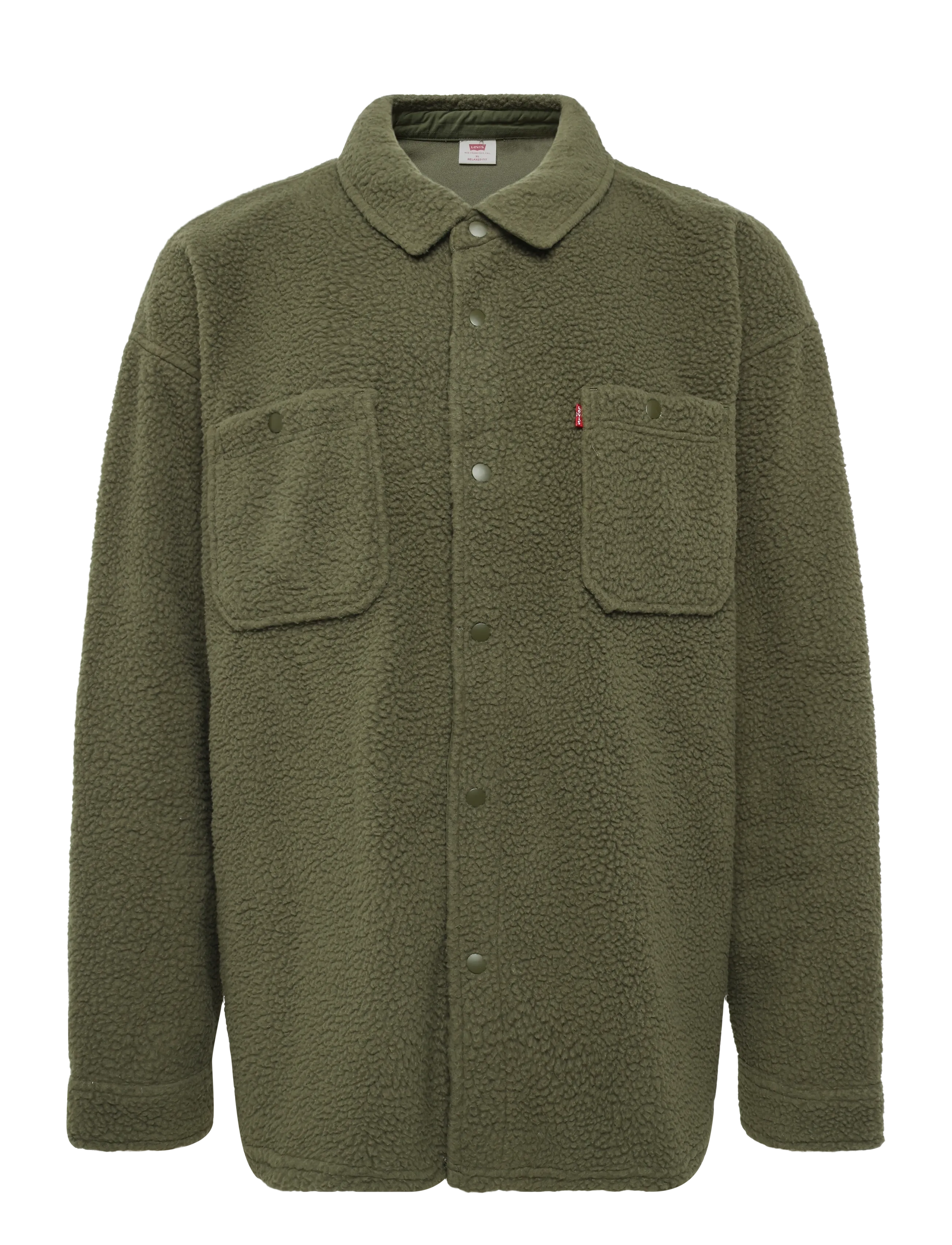 Levi's® - SHERPA SOFT WORKER OLIVE NIGHT - fleece-pullover - greens - 1