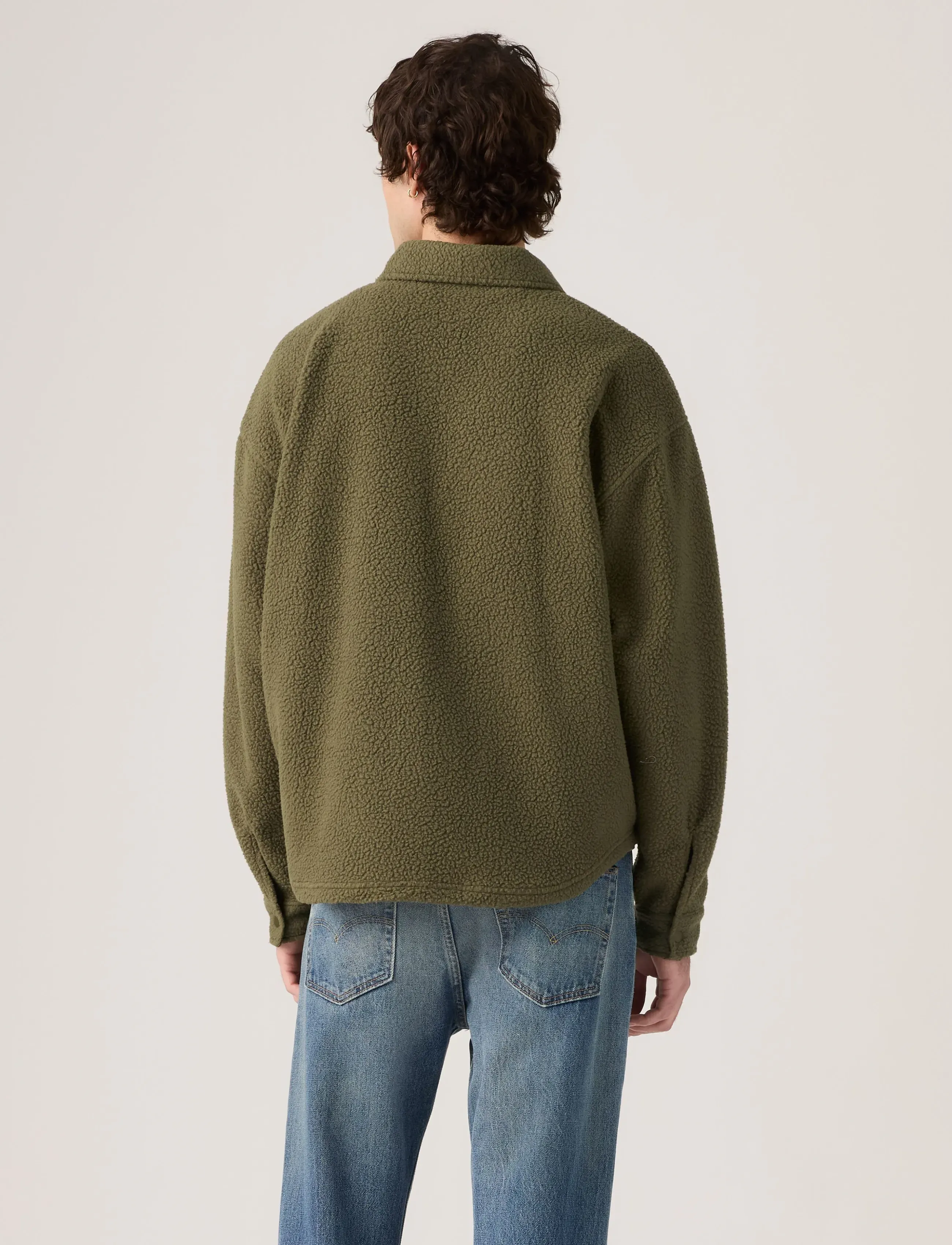 Levi's® - SHERPA SOFT WORKER OLIVE NIGHT - fleece-pullover - greens - 4