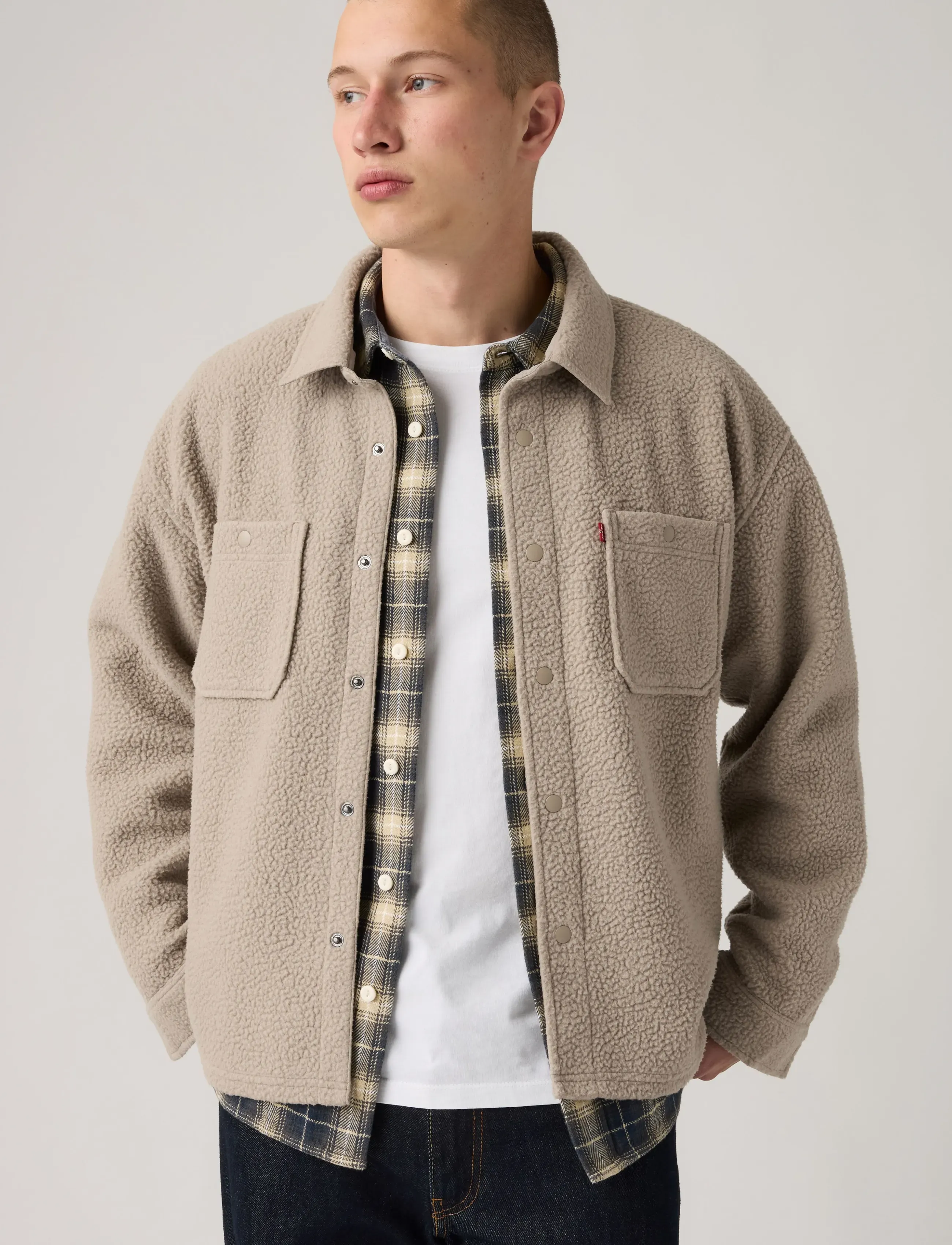 Levi's® - SHERPA SOFT WORKER VINTAGE KHA - leichte jacken - tans - 0