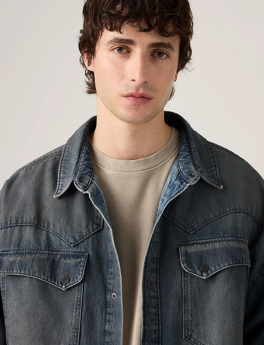 Levi's® - LENOX WESTERN OVERSHIRT LATE N - overshirts - dark indigo - worn in - 5