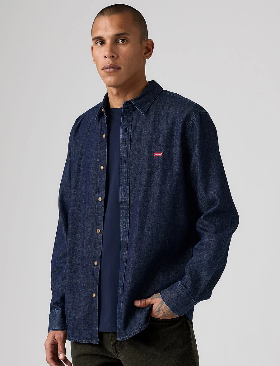 Levi's® - BATTERY HOUSEMARK STANDARD JAC - jeanshemden - dark indigo - flat finish - 0