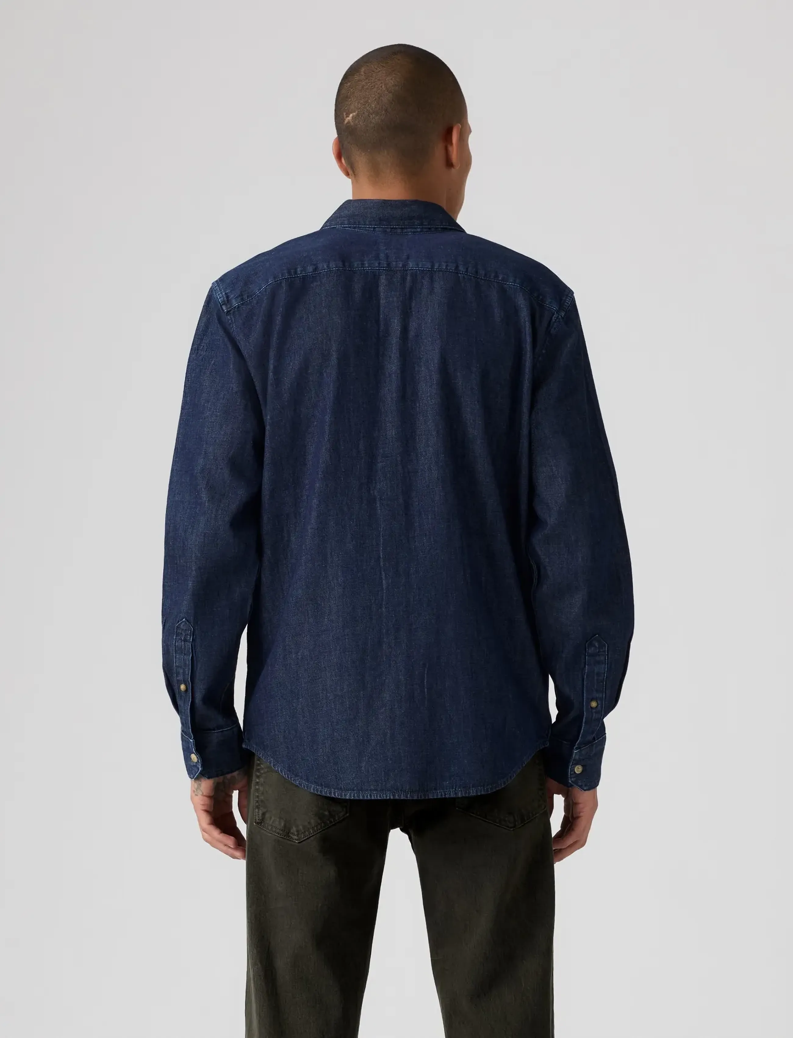 Levi's® - BATTERY HOUSEMARK STANDARD JAC - jeanshemden - dark indigo - flat finish - 4