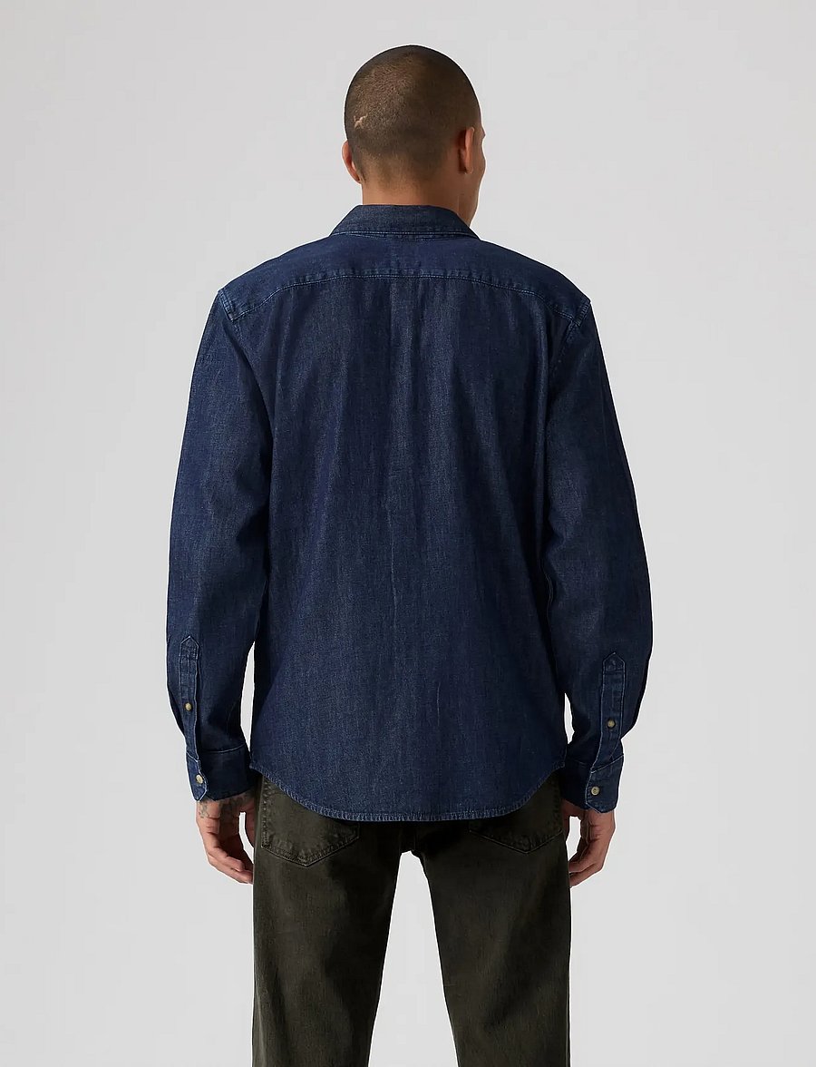Levi's® - BATTERY HOUSEMARK STANDARD JAC - jeanshemden - dark indigo - flat finish - 4