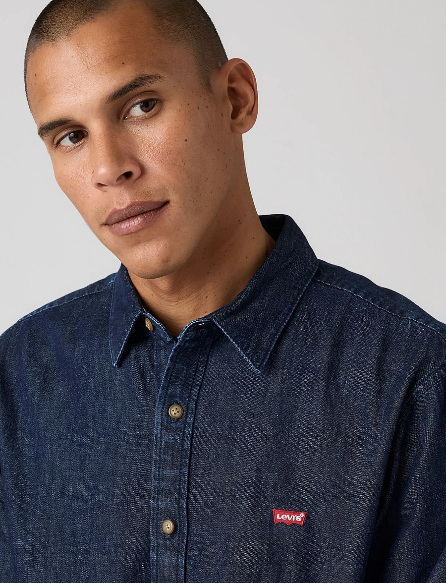 Levi's® - BATTERY HOUSEMARK STANDARD JAC - jeanshemden - dark indigo - flat finish - 5