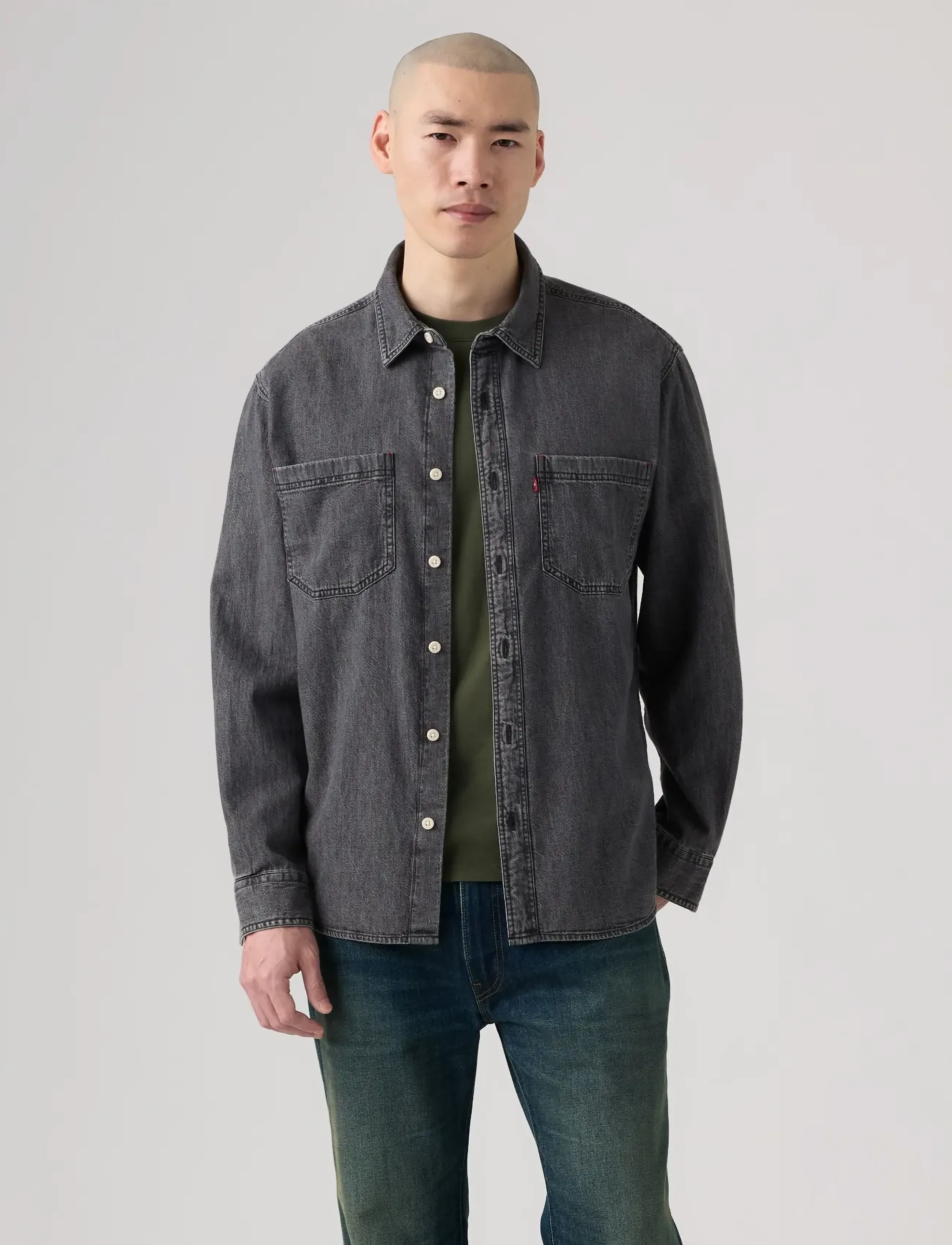 Levi's® - MARIPOSA WORKER SHIRLEY WASHED - denim shirts - blacks - 3