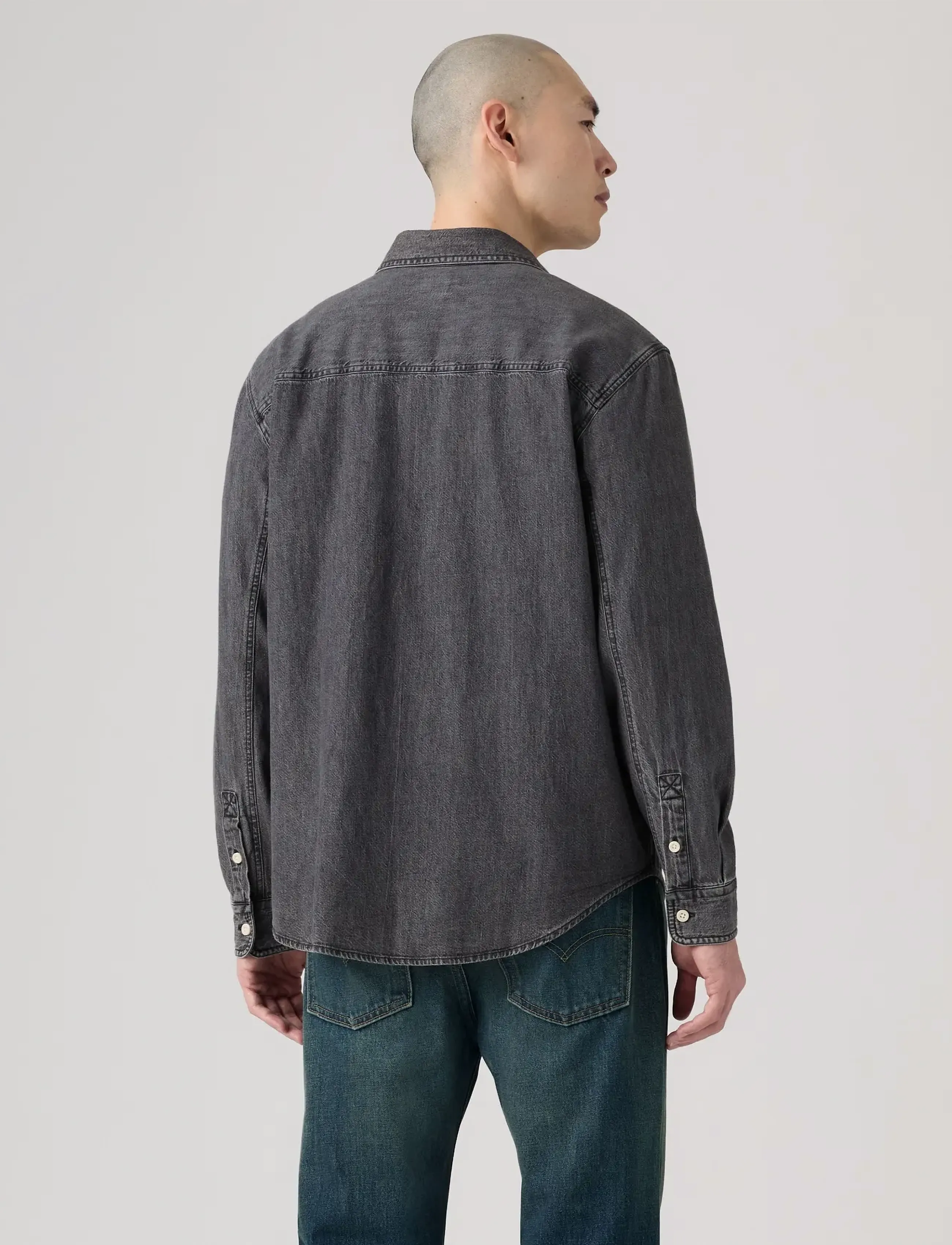Levi's® - MARIPOSA WORKER SHIRLEY WASHED - denim shirts - blacks - 4
