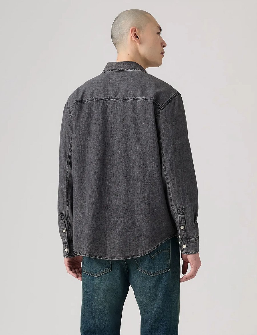 Levi's® - MARIPOSA WORKER SHIRLEY WASHED - denim shirts - blacks - 4