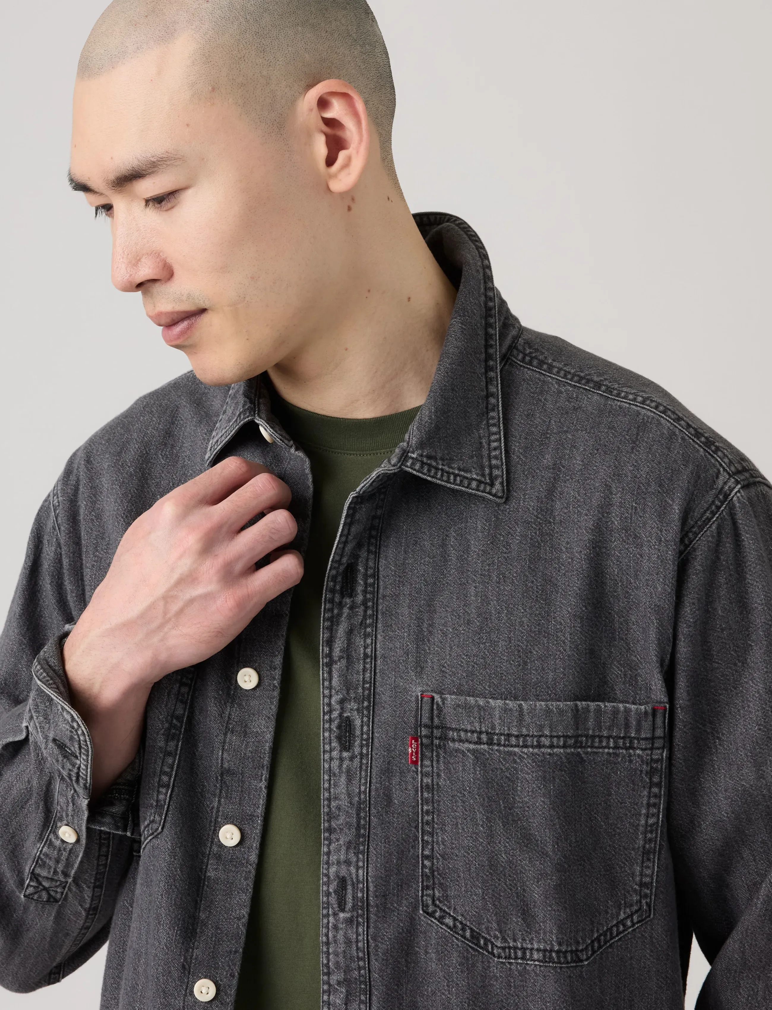 Levi's® - MARIPOSA WORKER SHIRLEY WASHED - denim shirts - blacks - 5