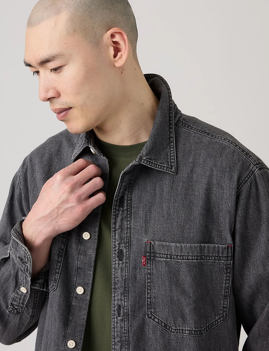 Levi's® - MARIPOSA WORKER SHIRLEY WASHED - denim shirts - blacks - 5
