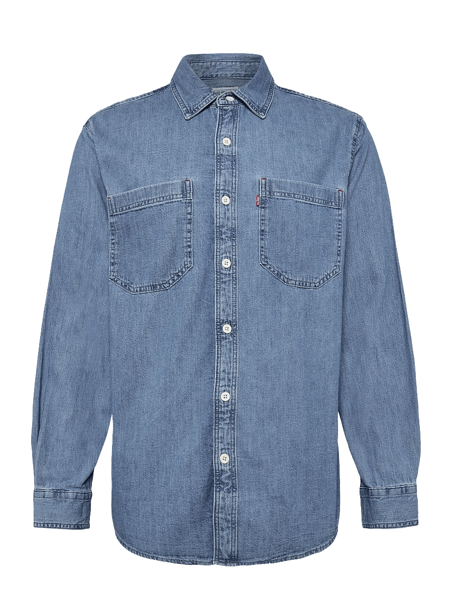 Levi's® - MARIPOSA WORKER ANI MID WASH - jeanshemden - med indigo - flat finish - 0