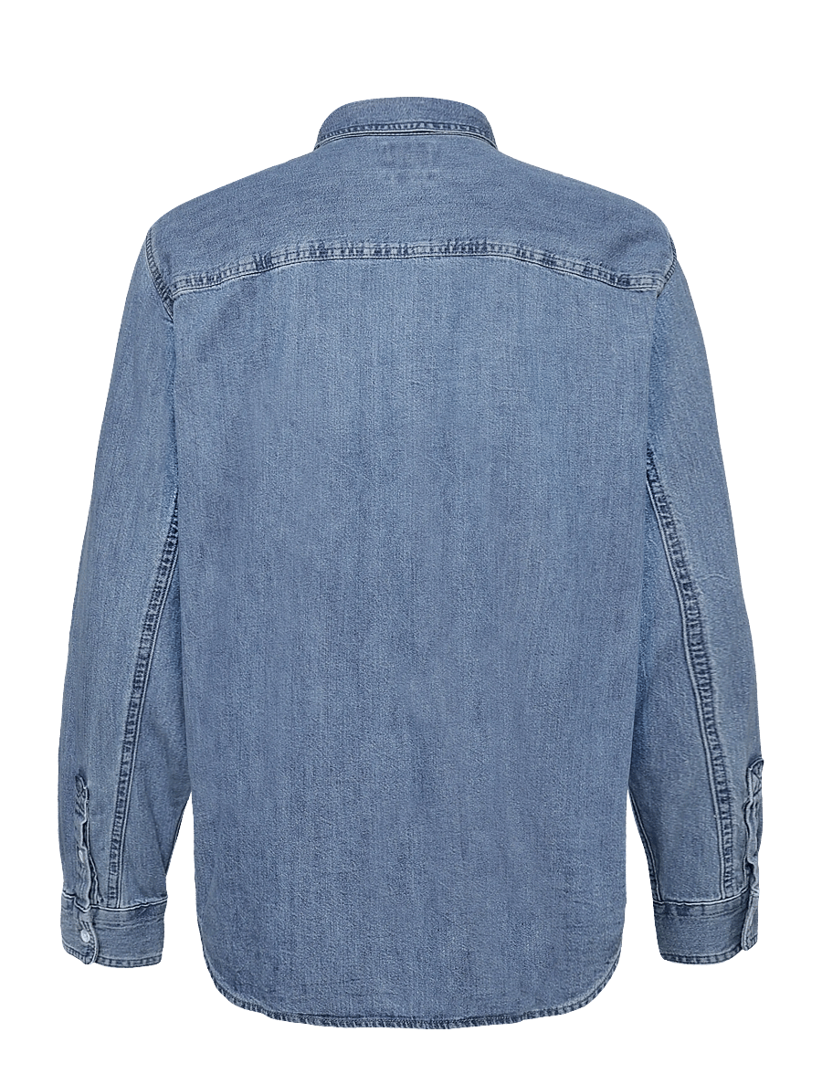 Levi's® - MARIPOSA WORKER ANI MID WASH - jeanshemden - med indigo - flat finish - 1