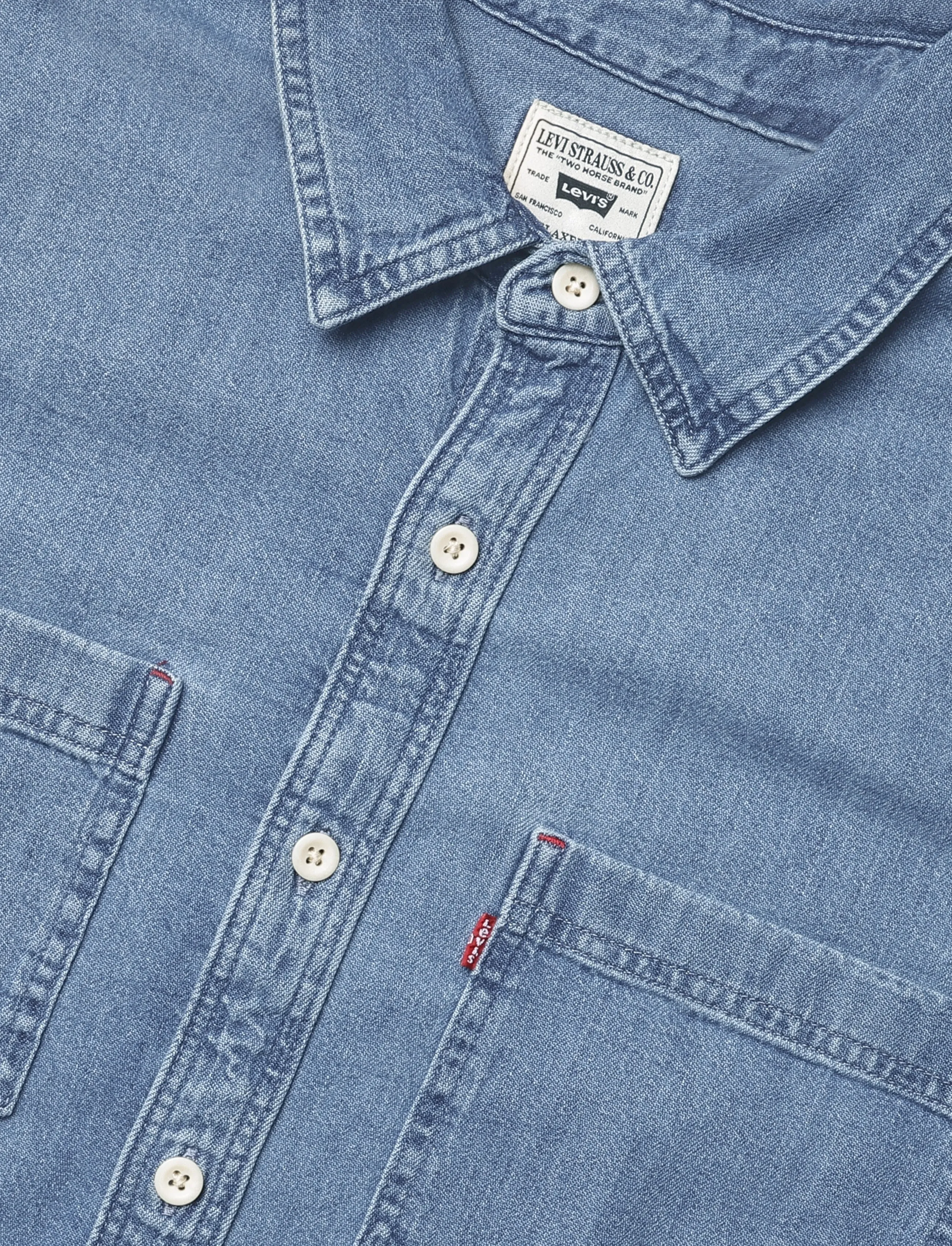 Levi's® - MARIPOSA WORKER ANI MID WASH - jeanshemden - med indigo - flat finish - 2