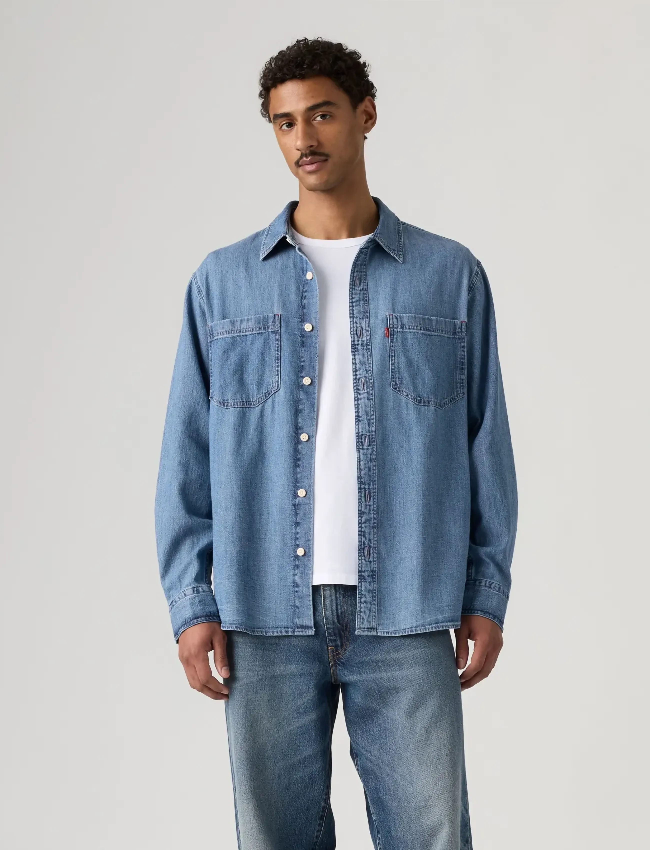 Levi's® - MARIPOSA WORKER ANI MID WASH - julklappar under 1000kr - med indigo - flat finishs - 4