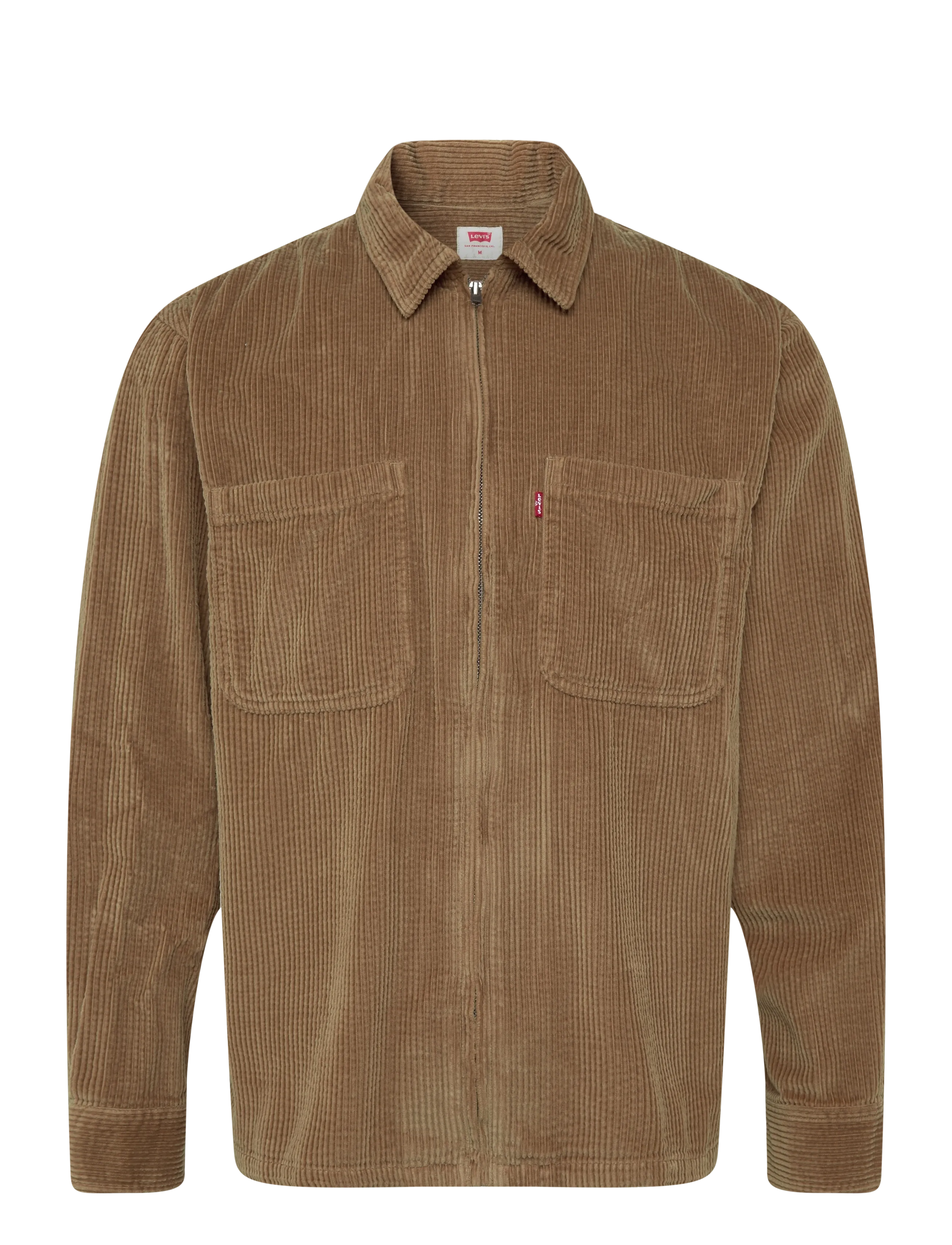 Levi's® PORTS BOXY ZIP UP FOXTROT BROW - Manchesterskjortor - NEUTRALS / brown