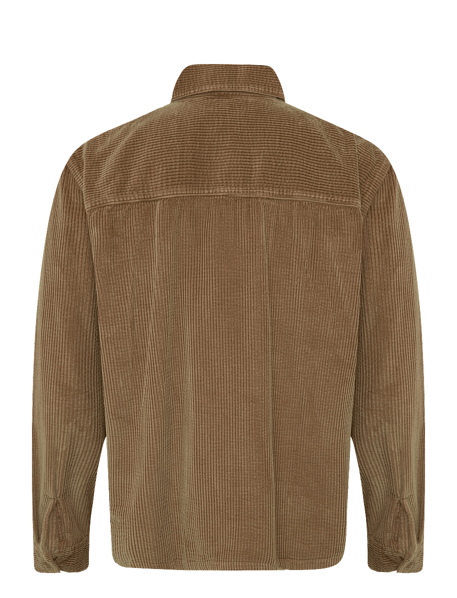 Levi's® - PORTS BOXY ZIP UP FOXTROT BROW - corduroy shirts - neutrals - 1
