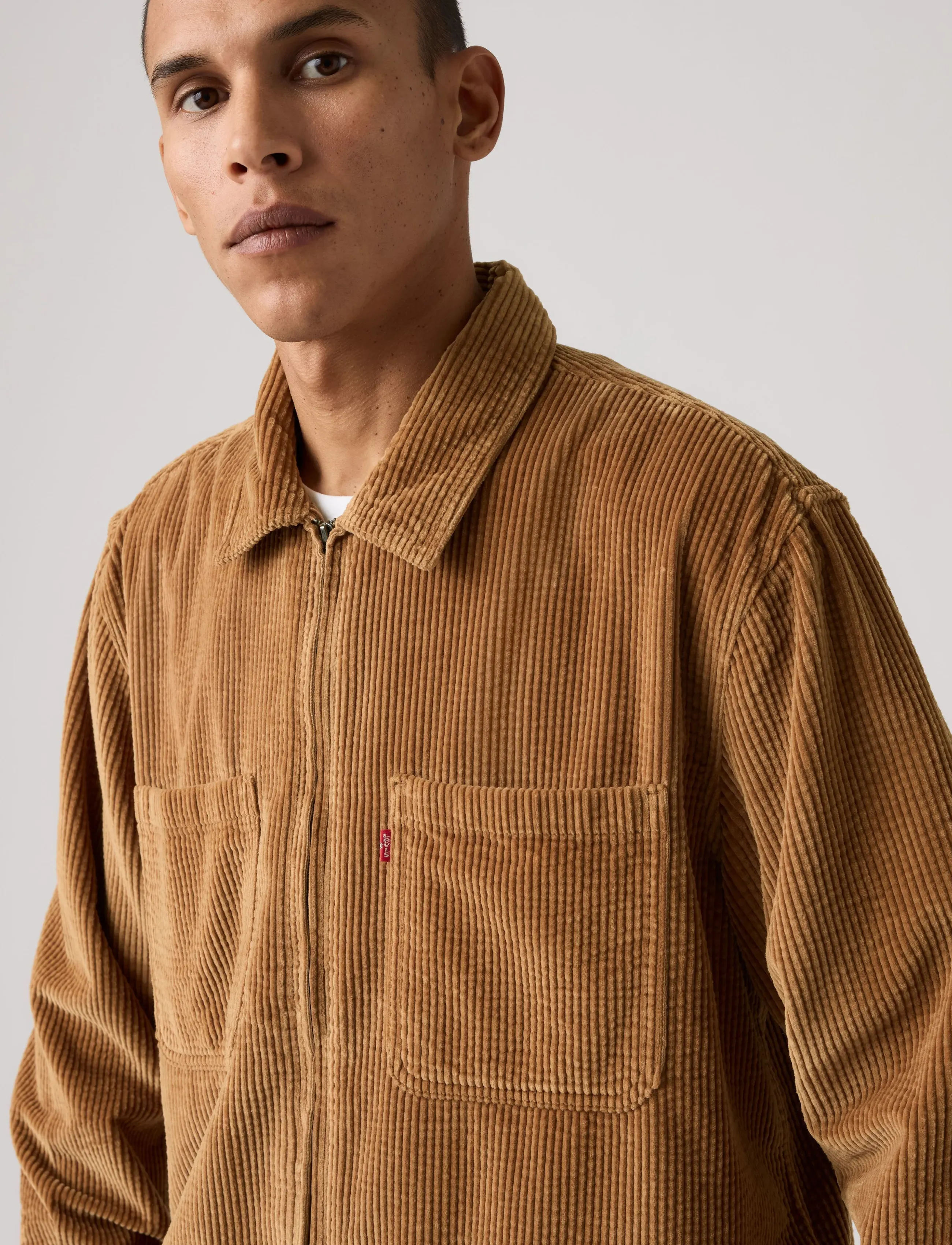Levi's® - PORTS BOXY ZIP UP FOXTROT BROW - herbstliche kleidung - neutrals - 3