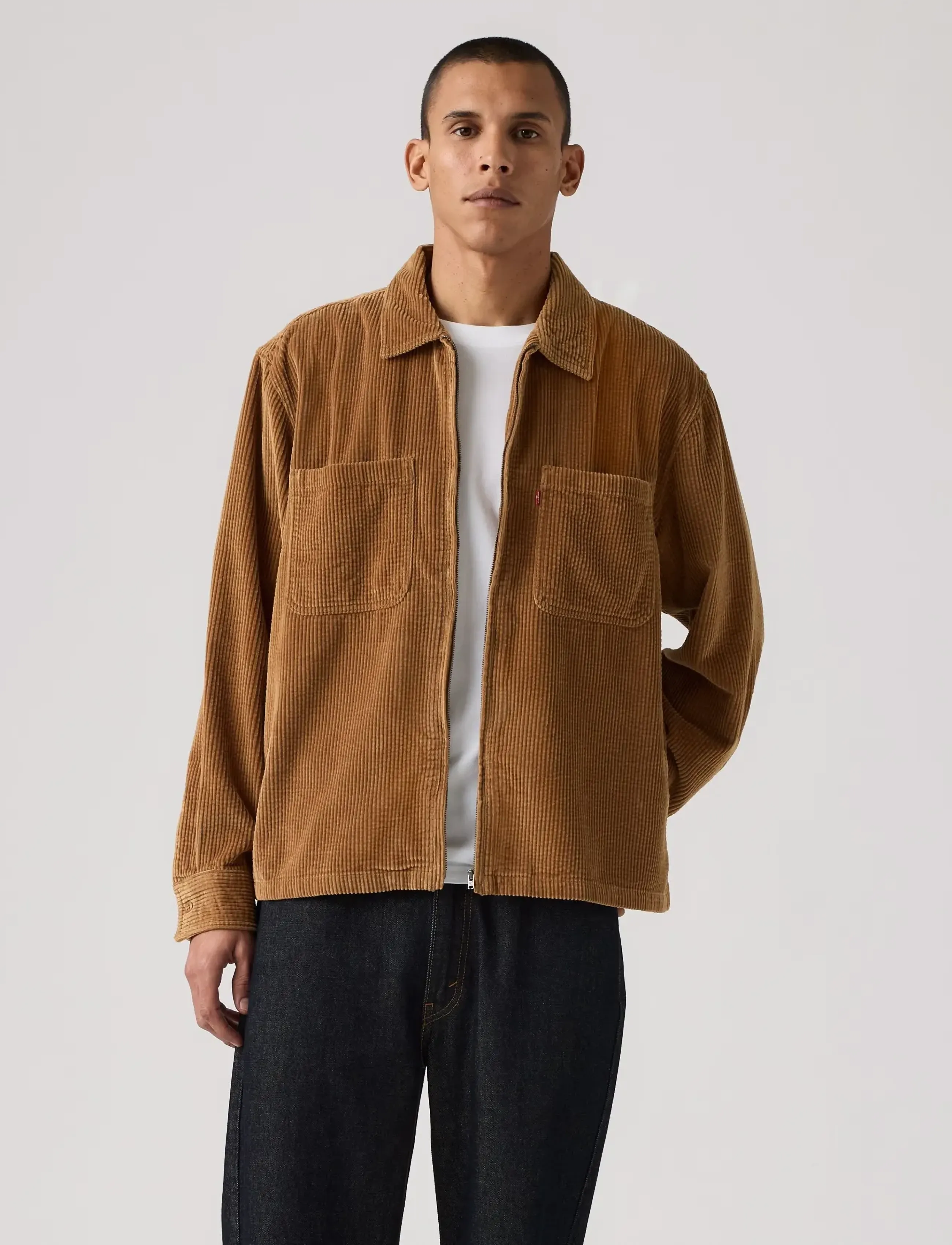 Levi's® - PORTS BOXY ZIP UP FOXTROT BROW - herbstliche kleidung - neutrals - 4