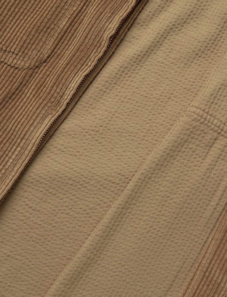 Levi's® - PORTS BOXY ZIP UP FOXTROT BROW - corduroy shirts - neutrals - 3
