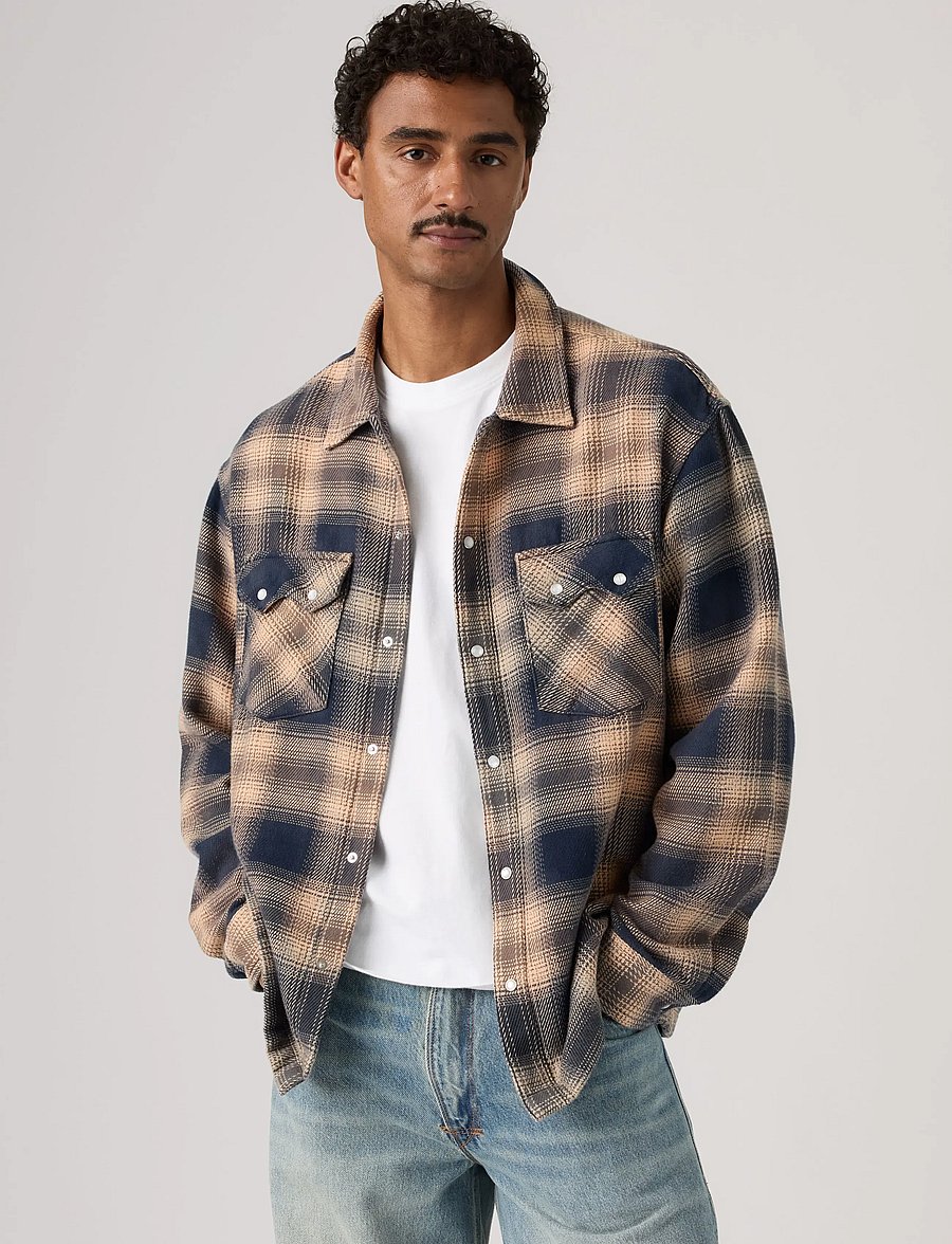 Levi's® - LS BOXY WESTERN PIER 89 PLAID - flannel-skjorter - multi-colors - 0