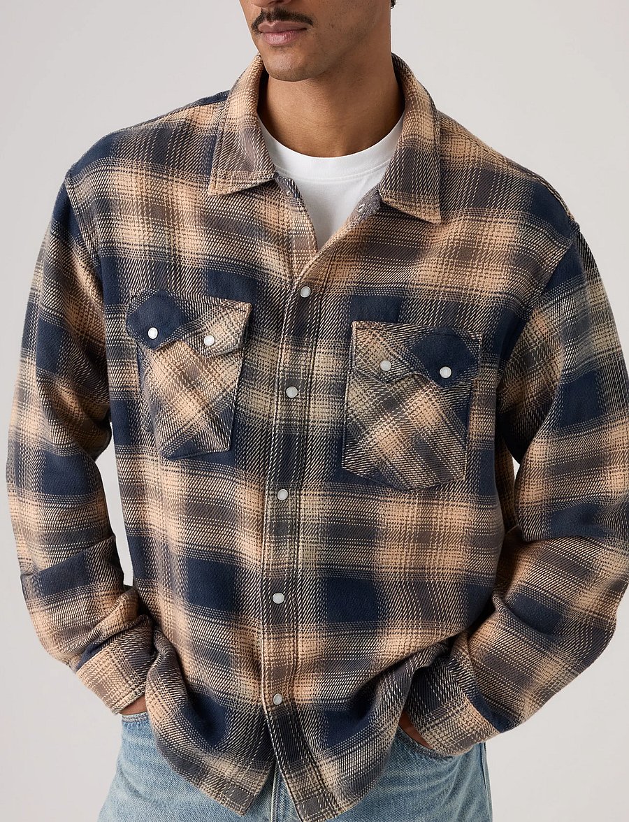 Levi's® - LS BOXY WESTERN PIER 89 PLAID - flannel-skjorter - multi-colors - 3