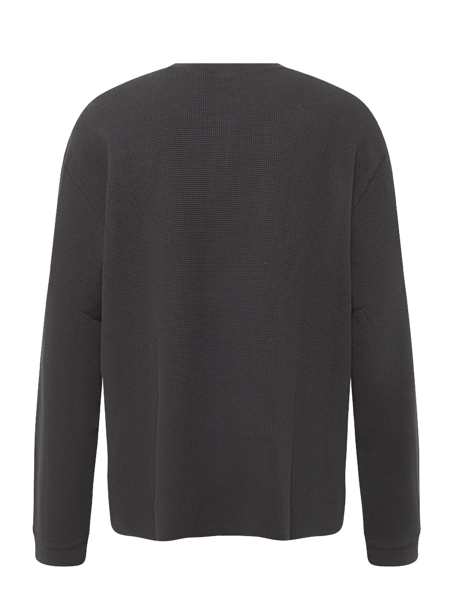 Levi's® - LS RLX BUTTON HENLEY MINERAL B - long-sleeved t-shirts - blacks - 2