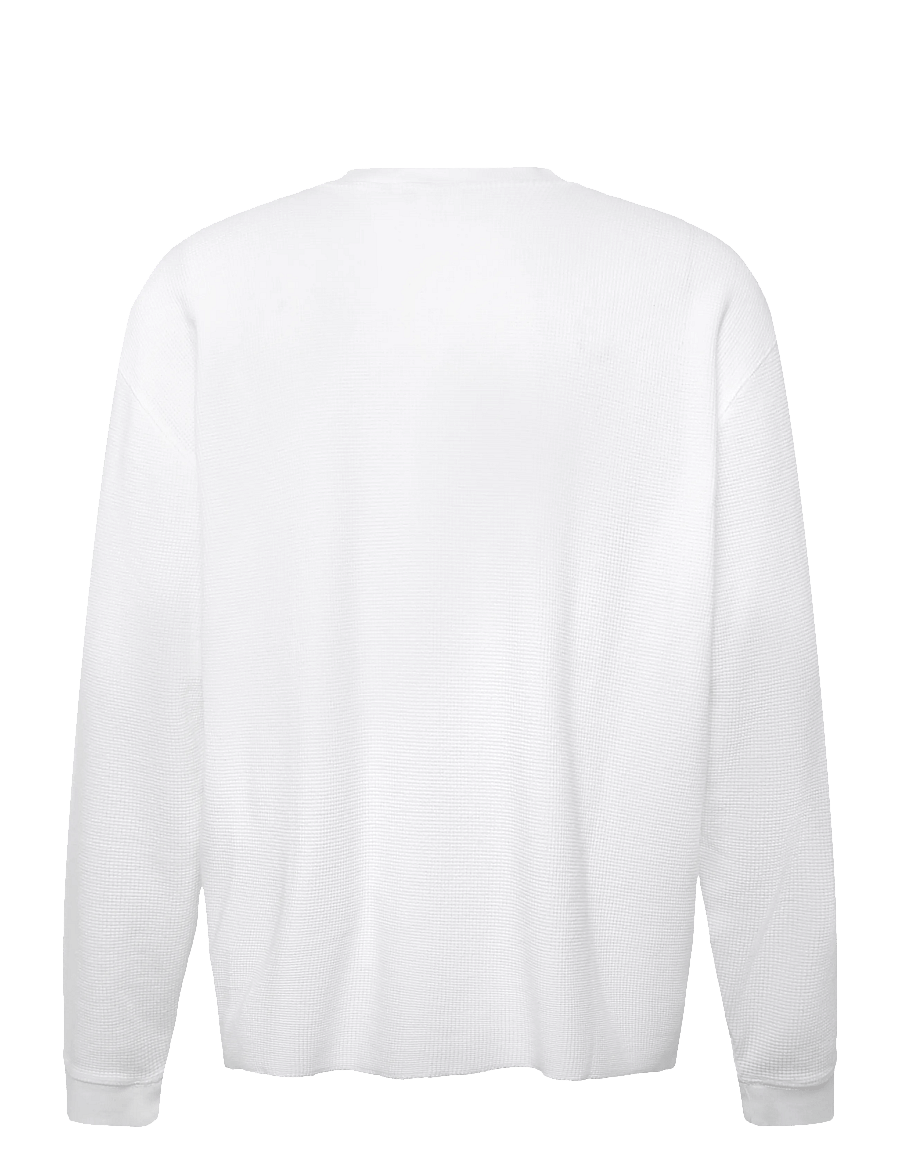 Levi's® - LS RLX BUTTON HENLEY BRIGHT WH - long-sleeved t-shirts - whites - 1