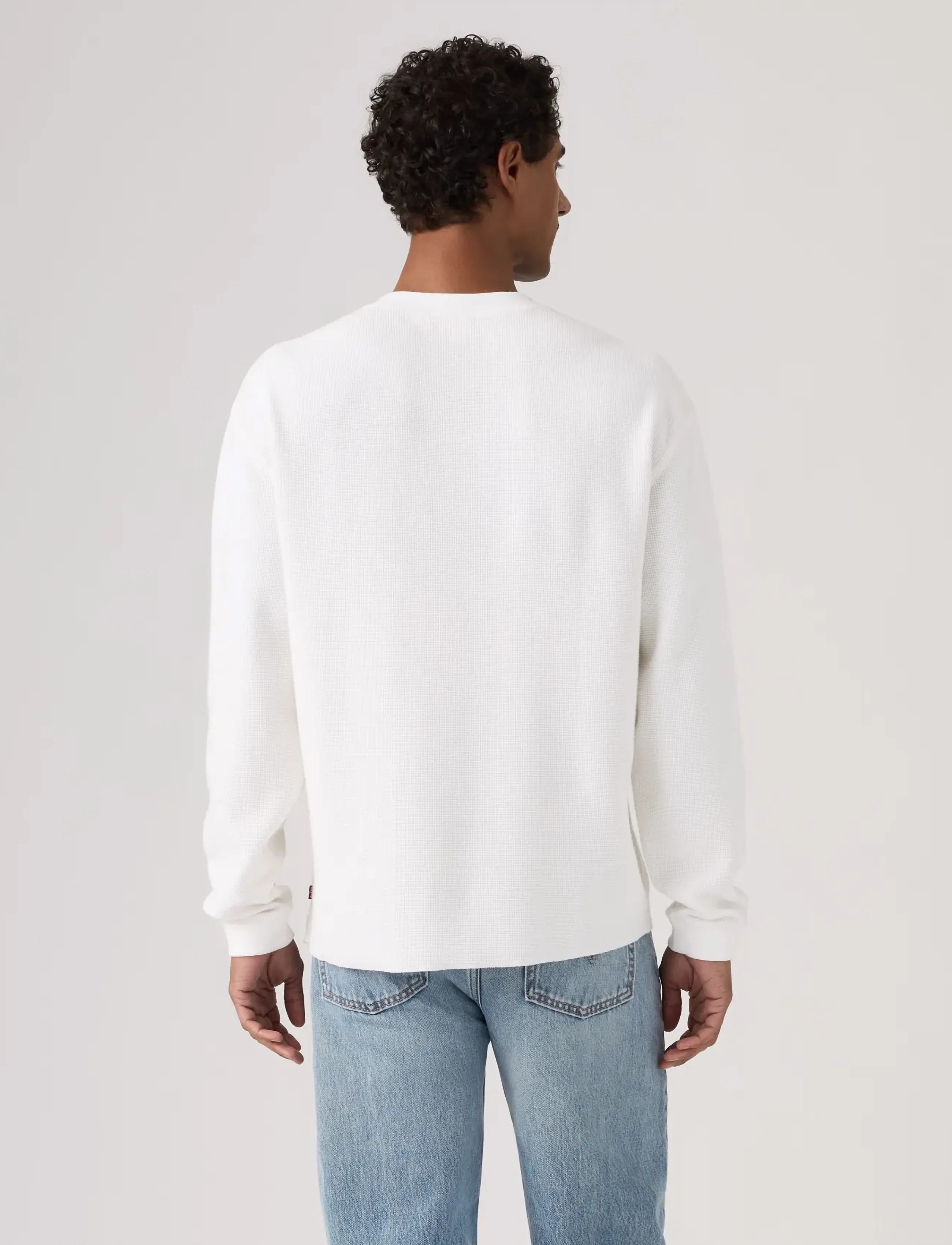 Levi's® - LS RLX BUTTON HENLEY BRIGHT WH - langærmede t-shirts - whites - 5