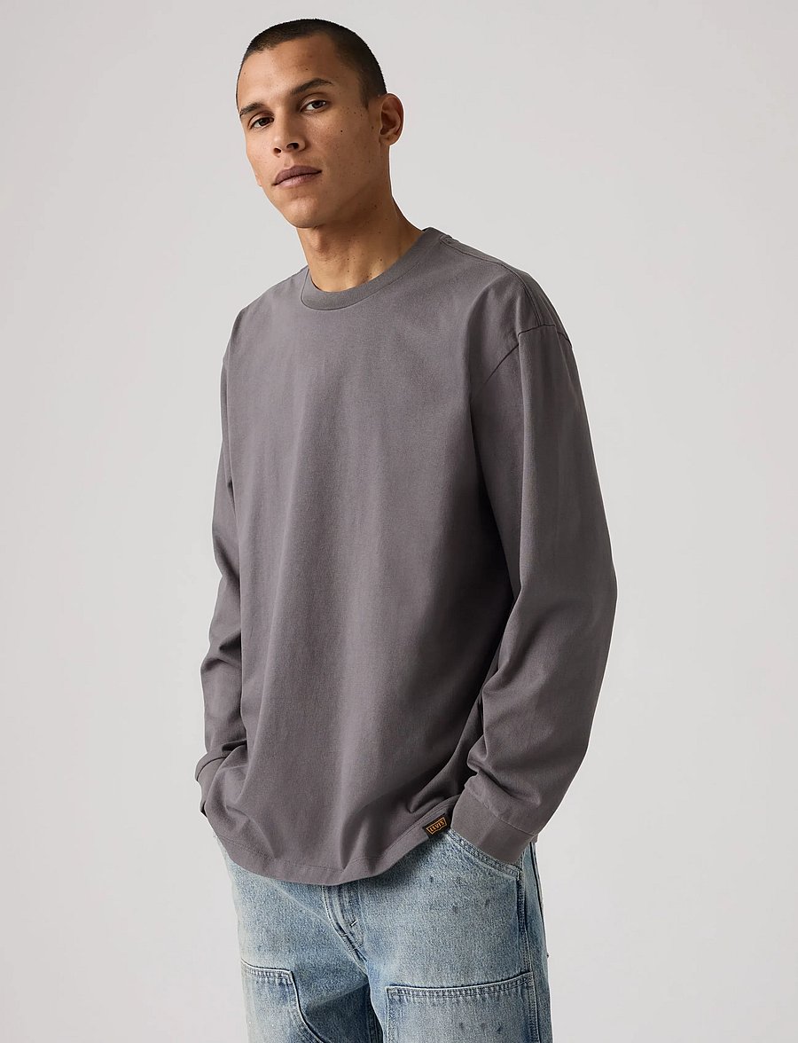 Levi's® - LS WORKWEAR TEE VOLCANIC GLASS - pikkade varrukatega t-särgid - greys - 0