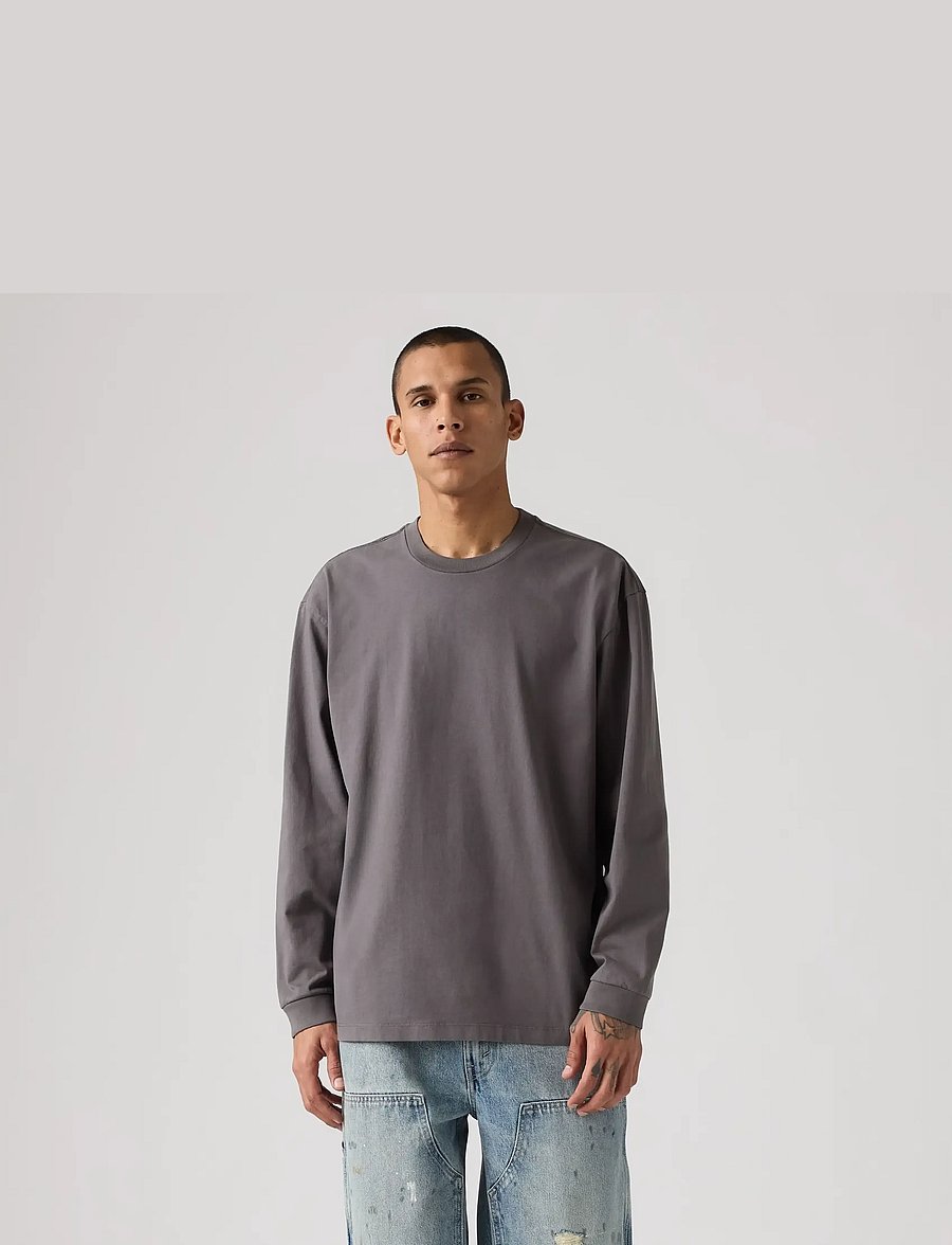 Levi's® - LS WORKWEAR TEE VOLCANIC GLASS - pikkade varrukatega t-särgid - greys - 4