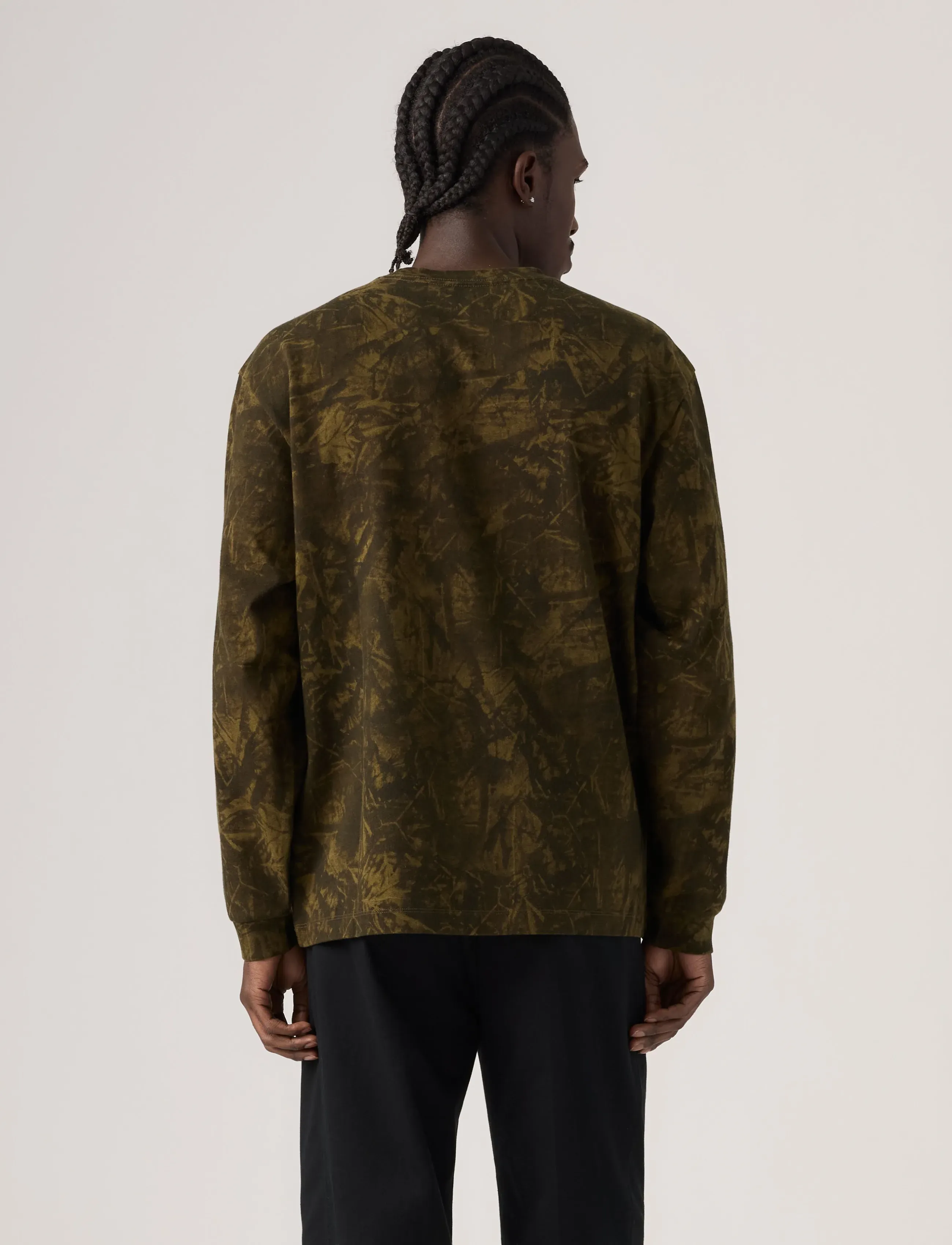 Levi's® - LS WORKWEAR TEE RALEIGH CAMO D - greens - 4