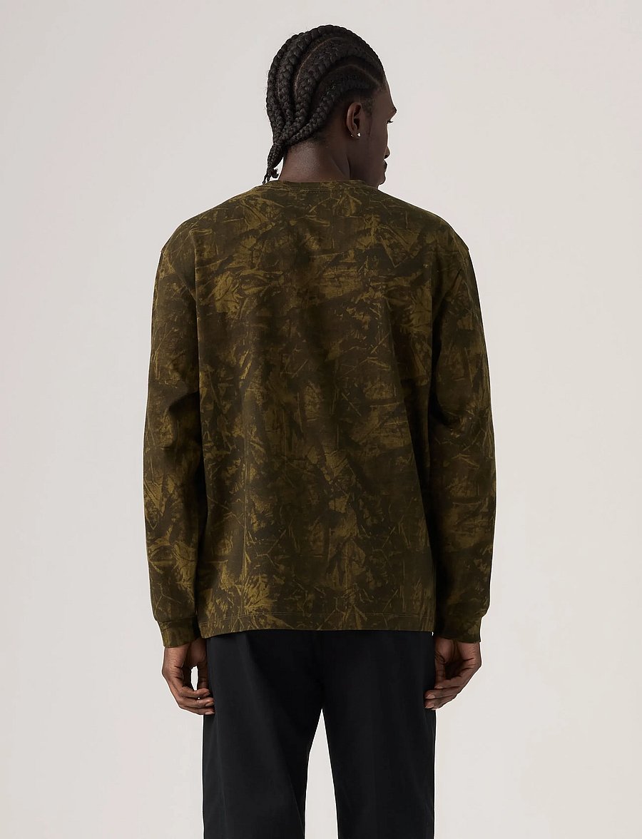 Levi's® - LS WORKWEAR TEE RALEIGH CAMO D - langärmelige t-shirts - greens - 4