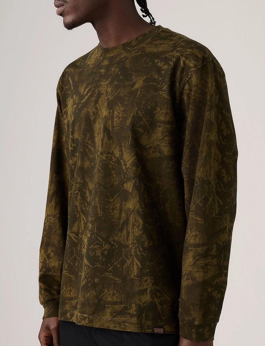 Levi's® - LS WORKWEAR TEE RALEIGH CAMO D - langärmelige t-shirts - greens - 5