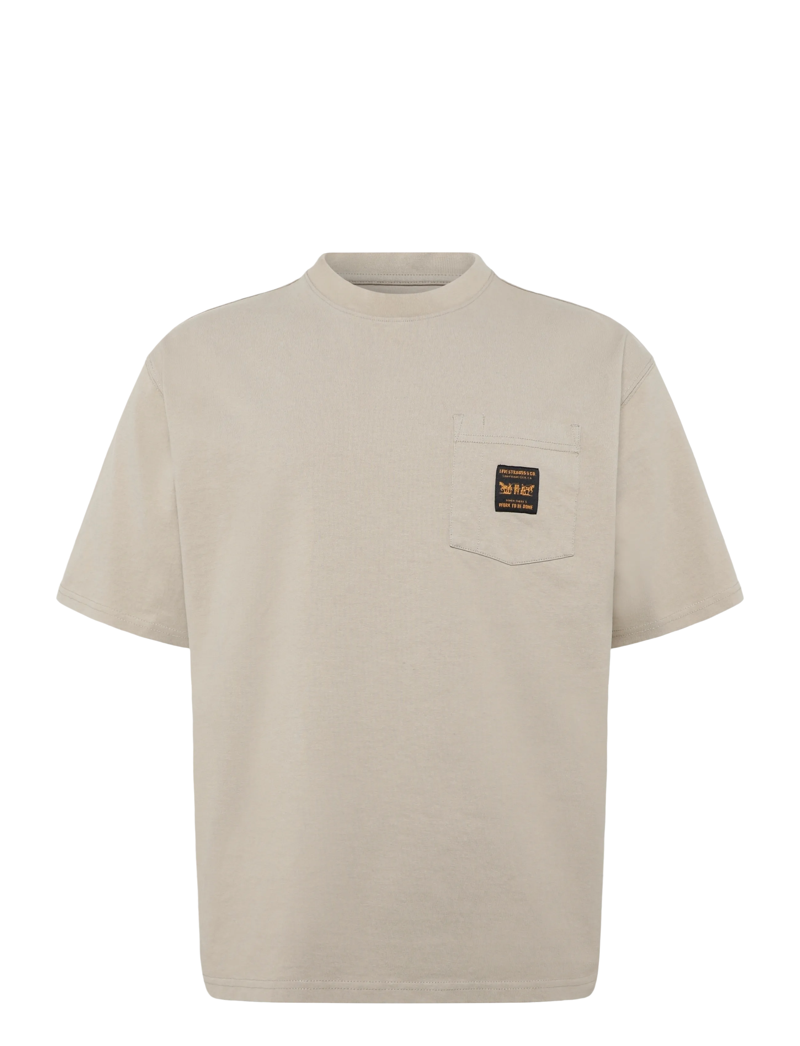 Levi's® SS WORKWEAR PKT TEE TRENCH COA - Urlaubsfavoriten - NEUTRALS / beige