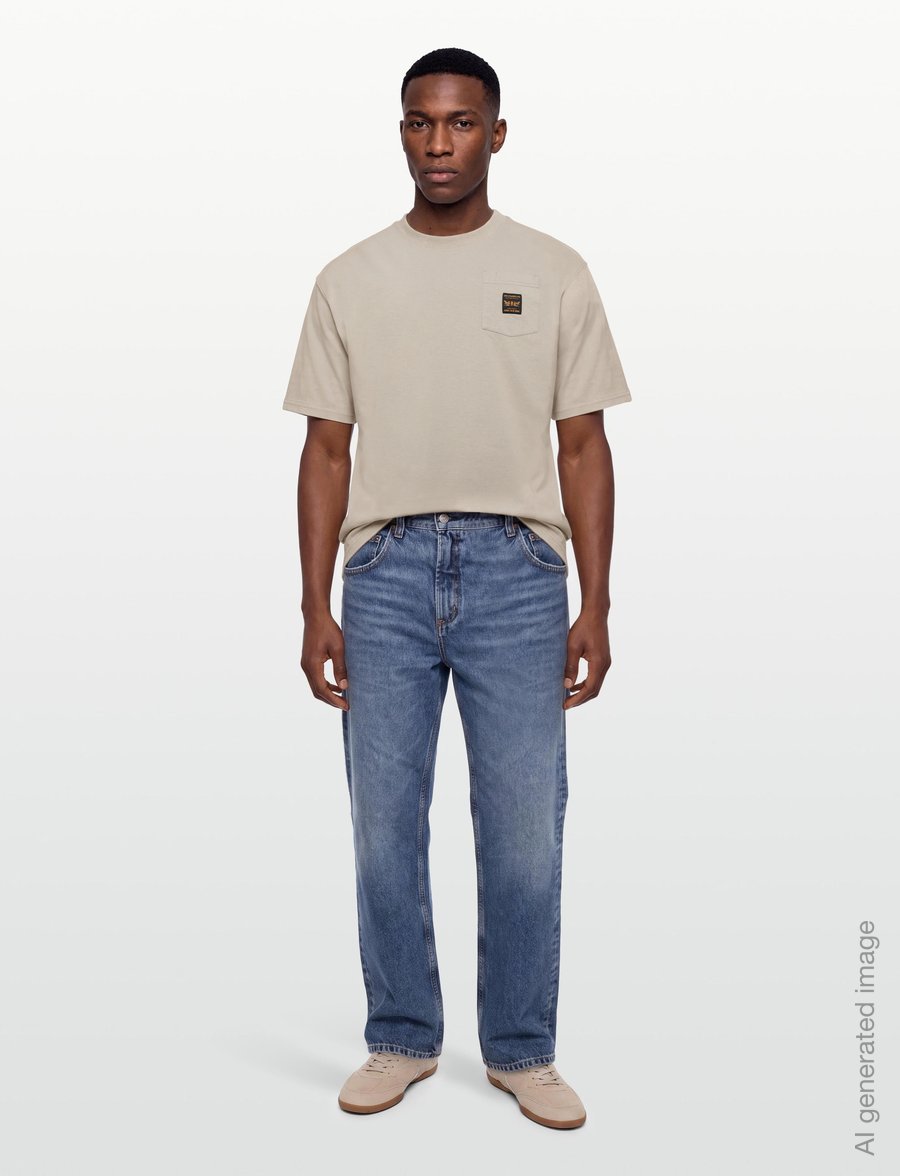 Levi's® - SS WORKWEAR PKT TEE TRENCH COA - kurzärmelige t-shirts - neutrals - 0