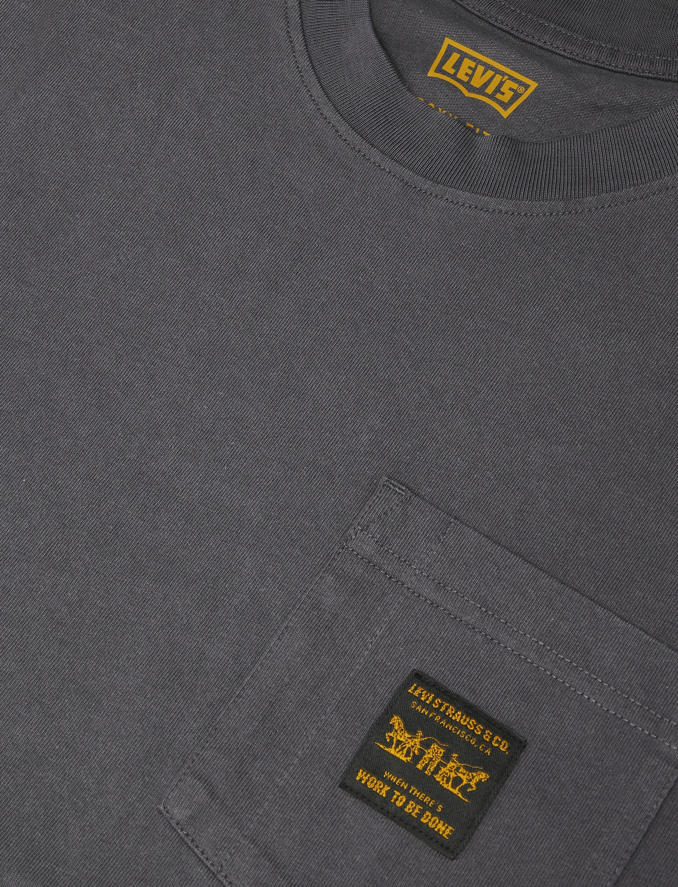 Levi's® - SS WORKWEAR PKT TEE PERISCOPE - short-sleeved t-shirts - greys - 2