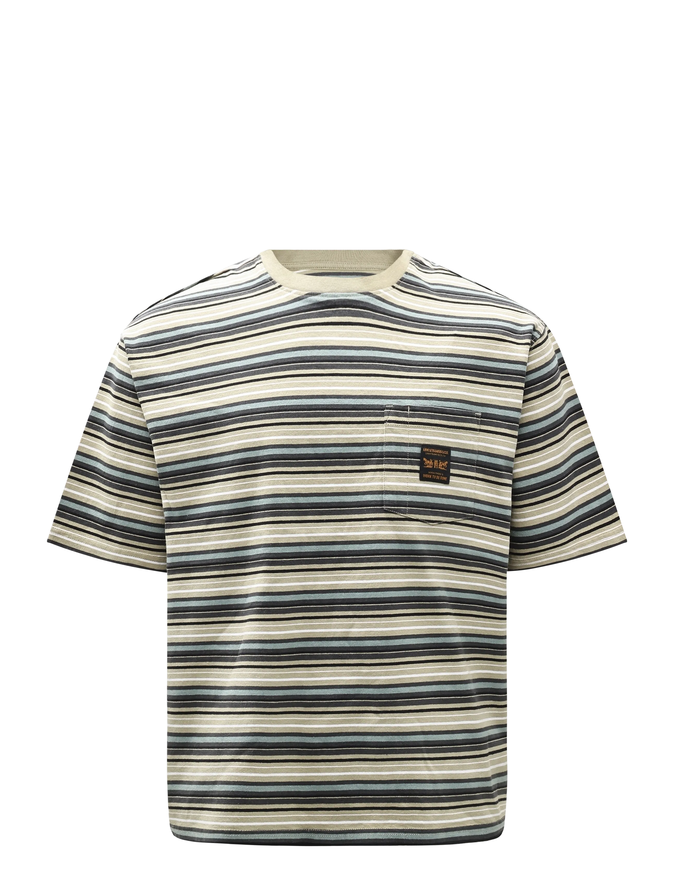 Levi's® - SS WORKWEAR PKT TEE JASON STRI - kortärmade t-shirts - multi-color - 1