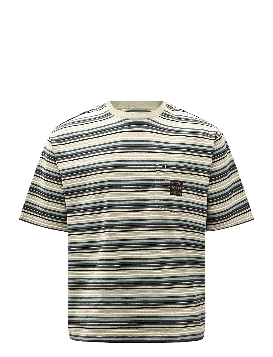 Levi's® - SS WORKWEAR PKT TEE JASON STRI - kortärmade t-shirts - multi-color - 1