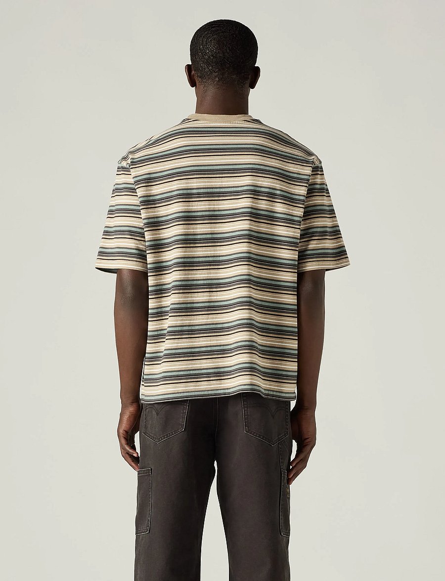 Levi's® - SS WORKWEAR PKT TEE JASON STRI - kortärmade t-shirts - multi-color - 4