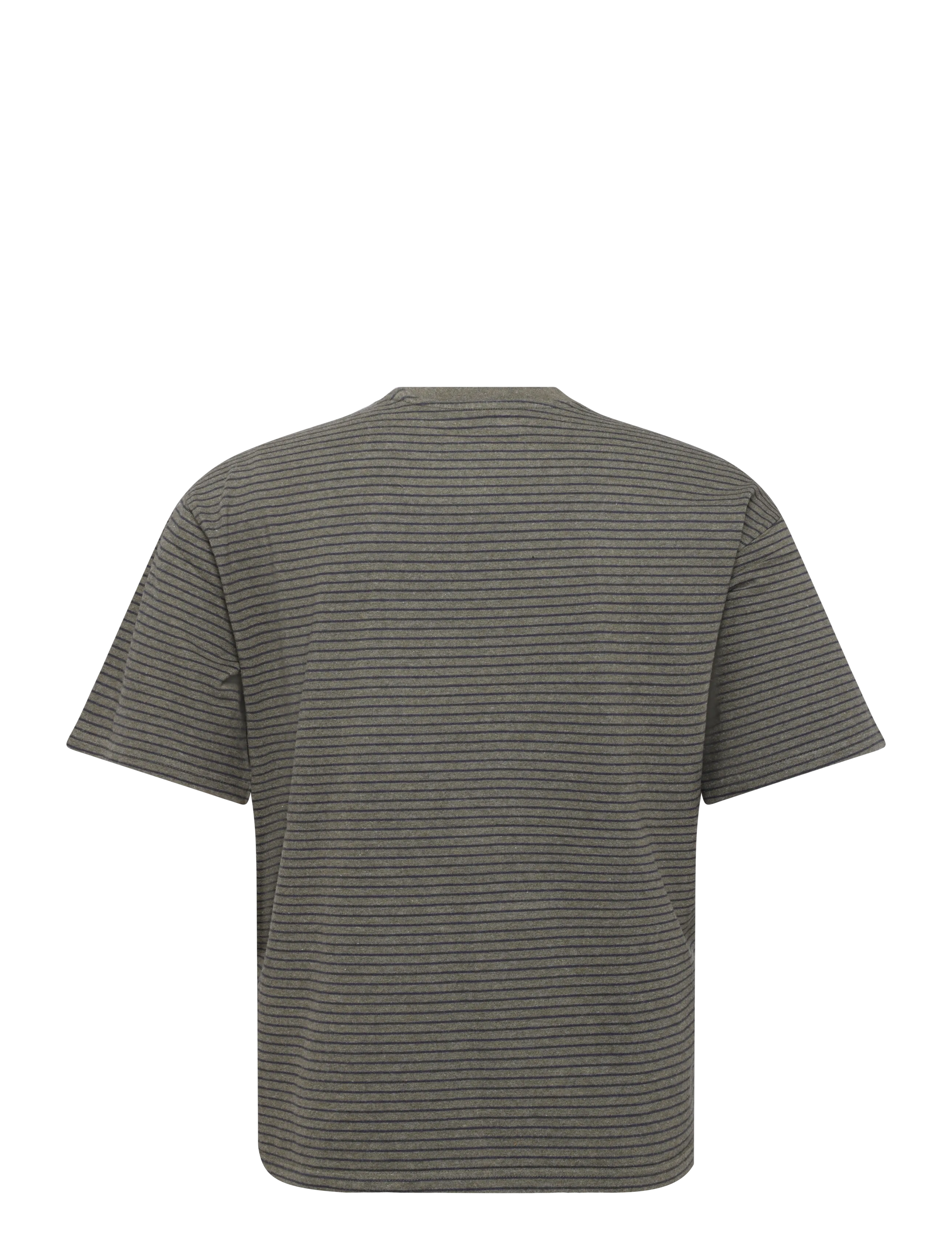 Levi's® - SS WORKWEAR PKT TEE GARRY STRI - kurzärmelige t-shirts - greens - 2