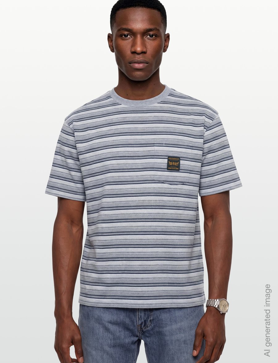 Levi's® - SS WORKWEAR PKT TEE PORTER STR - kortærmede t-shirts - multi-color - 3