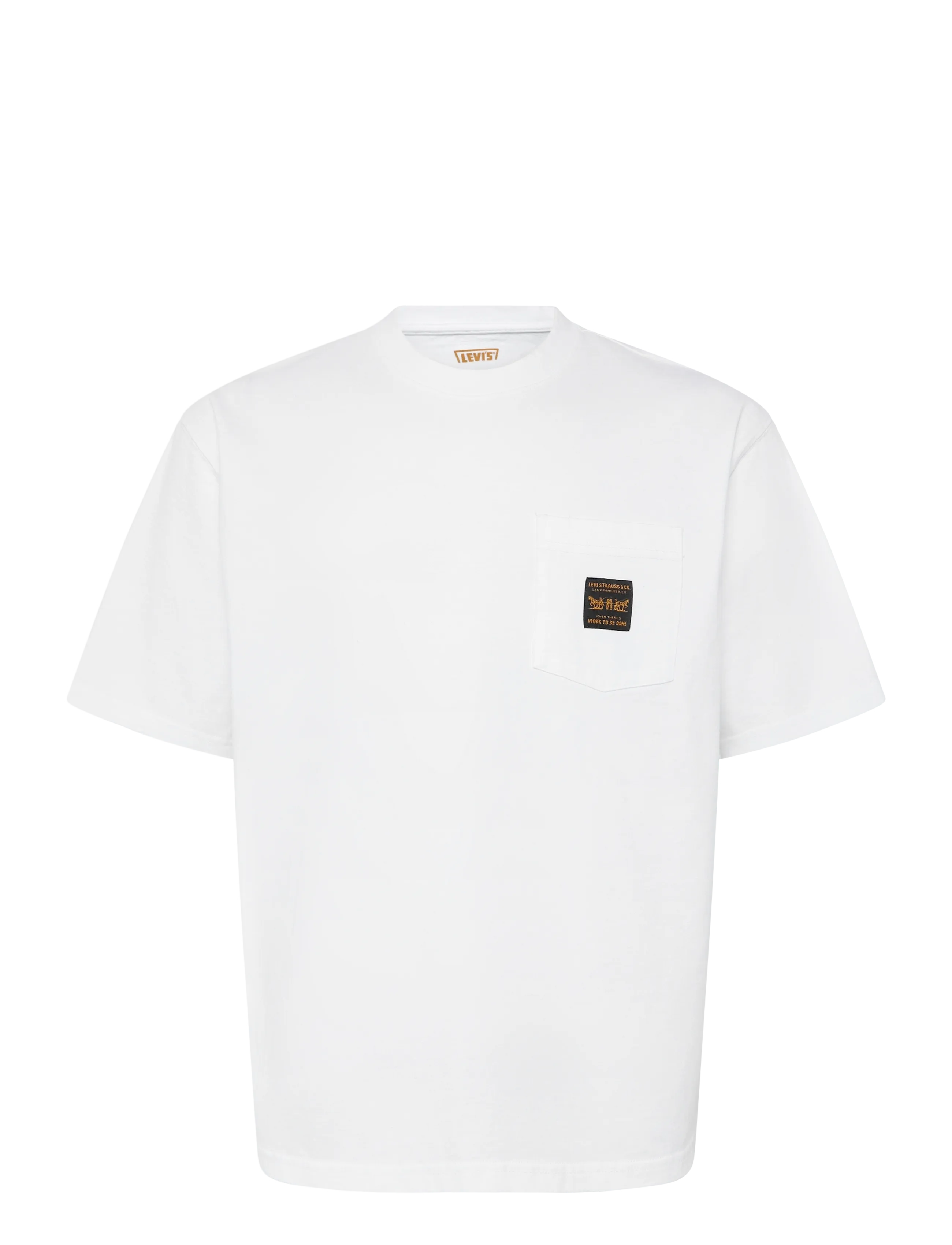 Levi's® SS WORKWEAR PKT TEE BRIGHT WHI - Urlaubsfavoriten - WHITES / white