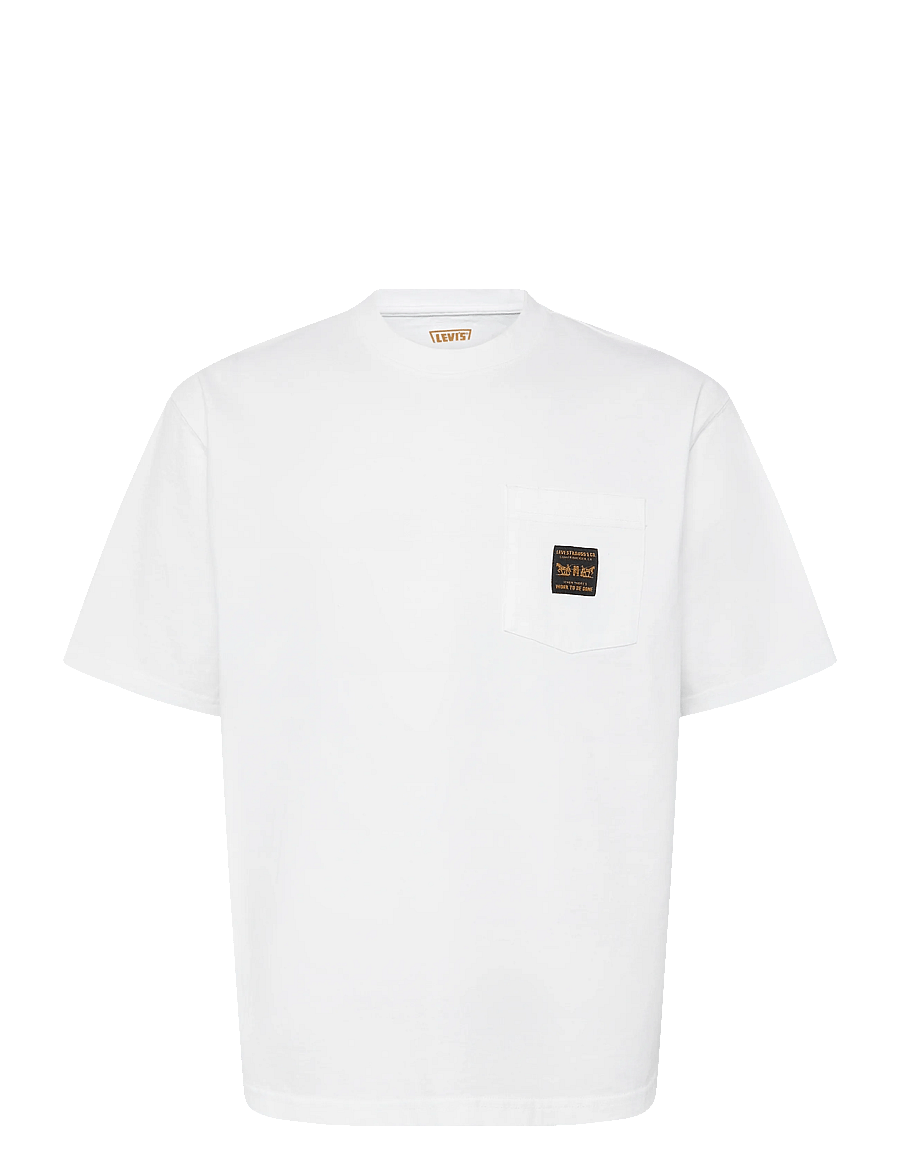Levi's® - SS WORKWEAR PKT TEE BRIGHT WHI - kurzärmelige t-shirts - whites - 1