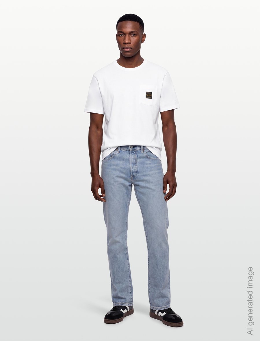 Levi's® - SS WORKWEAR PKT TEE BRIGHT WHI - kurzärmelige t-shirts - whites - 0