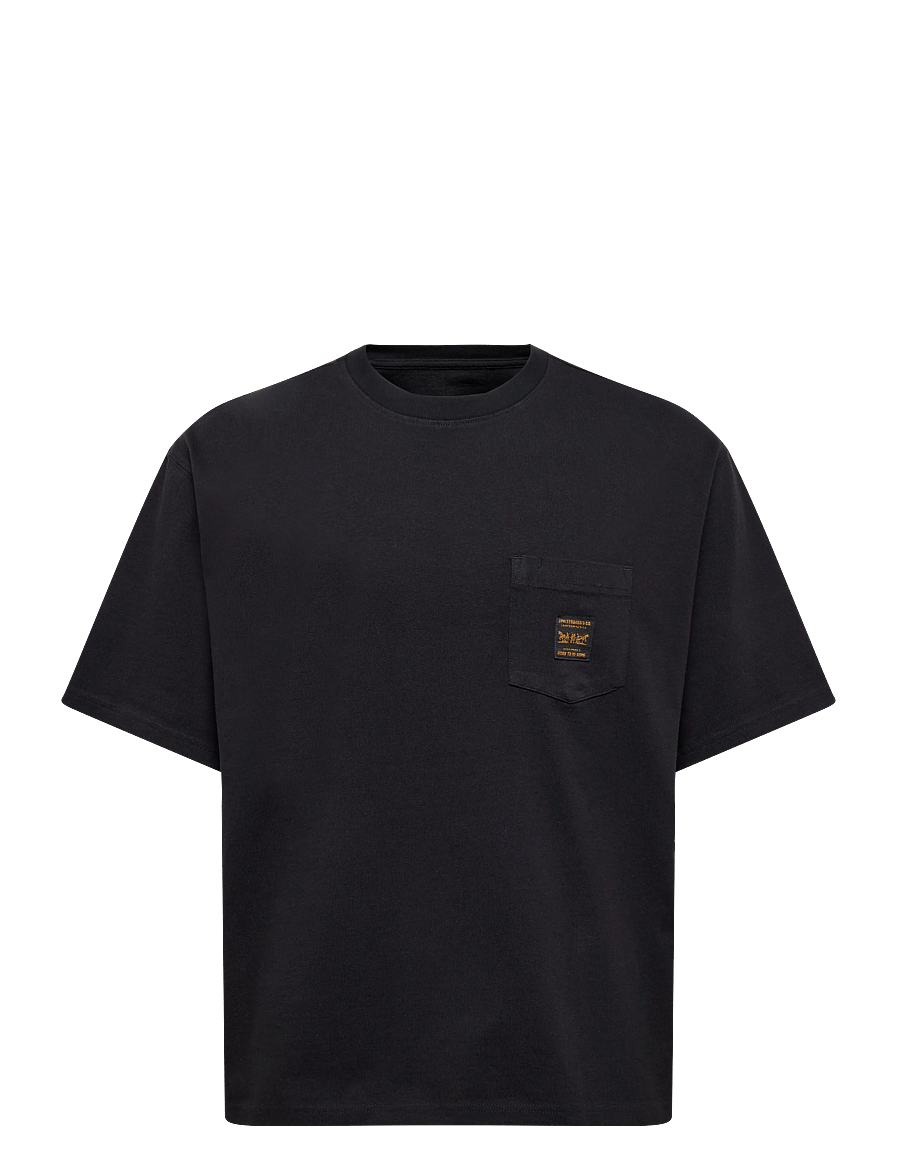Levi's® - SS WORKWEAR PKT TEE JET BLACK - kurzärmelige t-shirts - blacks - 0