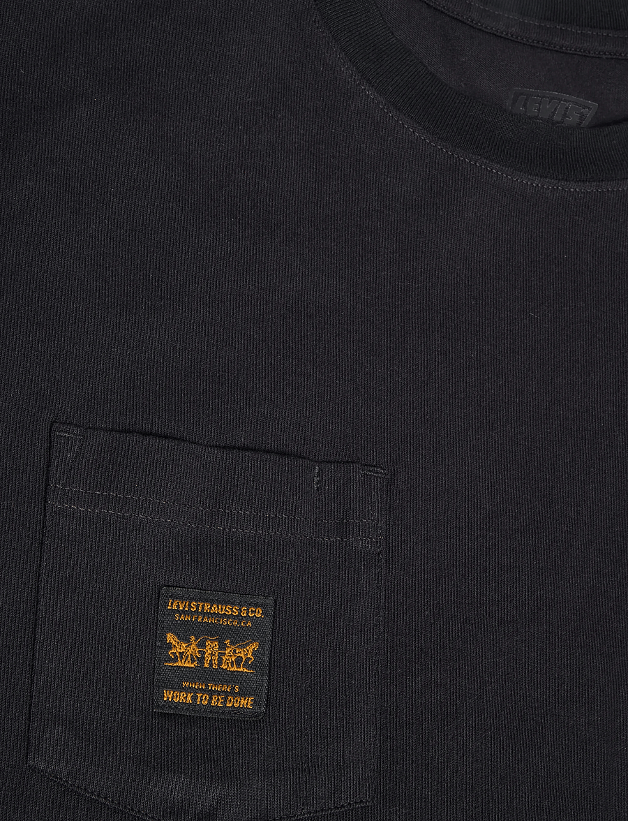 Levi's® - SS WORKWEAR PKT TEE JET BLACK - kurzärmelige t-shirts - blacks - 2