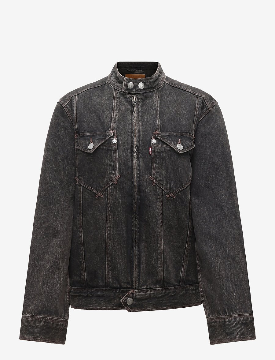 Levi's® - TWISTED MOTO JACKET MIDNIGHT T - gefütterte denimjacken - 4blacks - 1