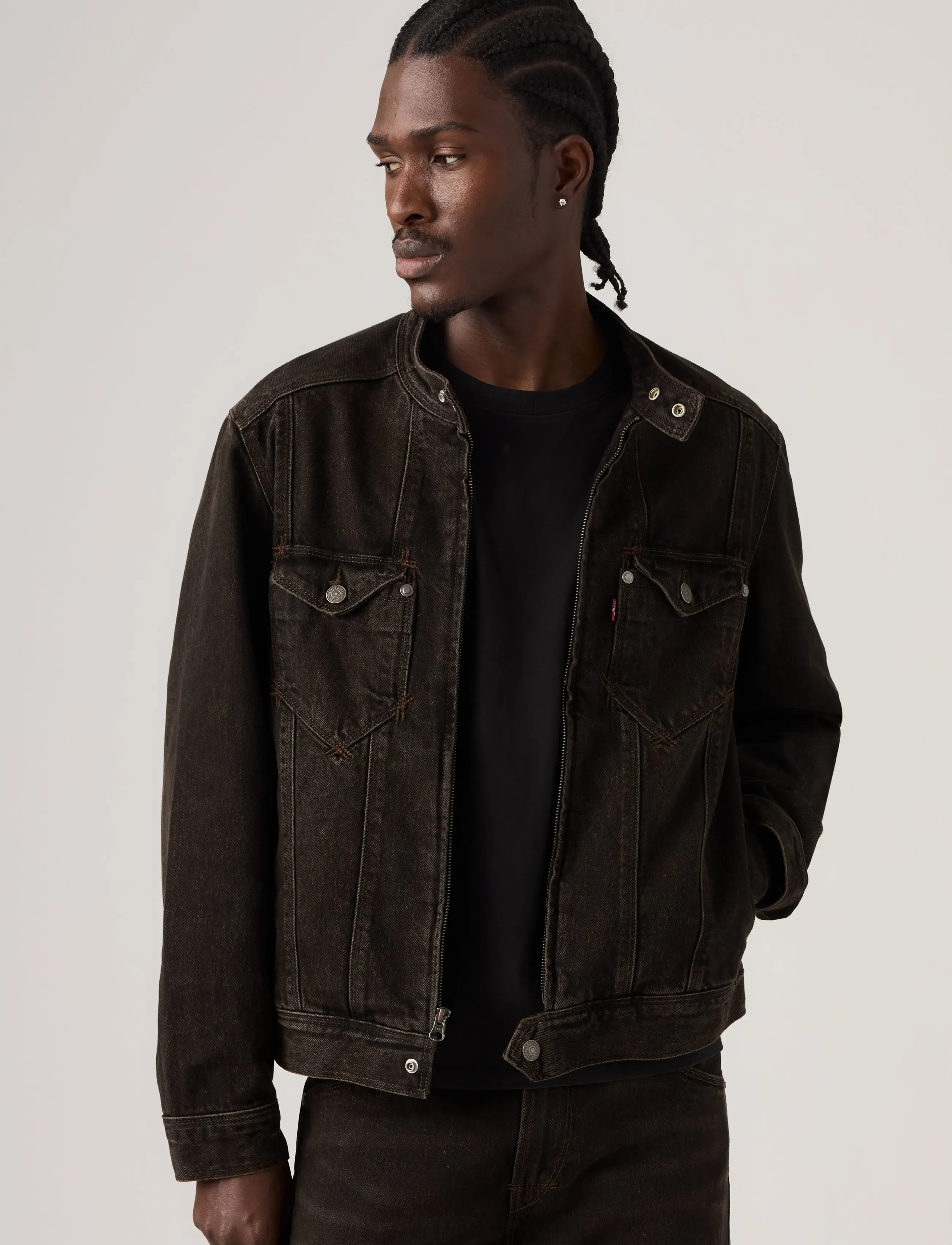 Levi's® TWISTED MOTO JACKET MIDNIGHT T - Kleidung - BLACKS / black