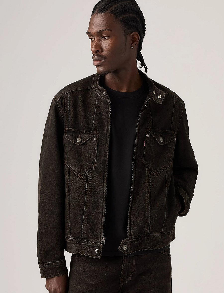 Levi's® - TWISTED MOTO JACKET MIDNIGHT T - ofodrade jeansjackor - blacks - 0