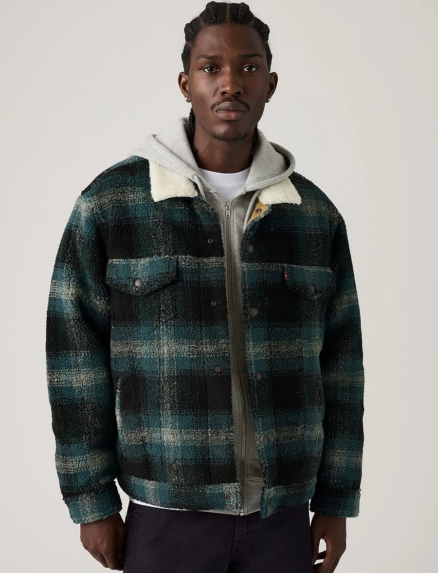Levi's® - TYPE 3 EXT SHERPA TRUCKER MERL - winterjacken - greys - 0
