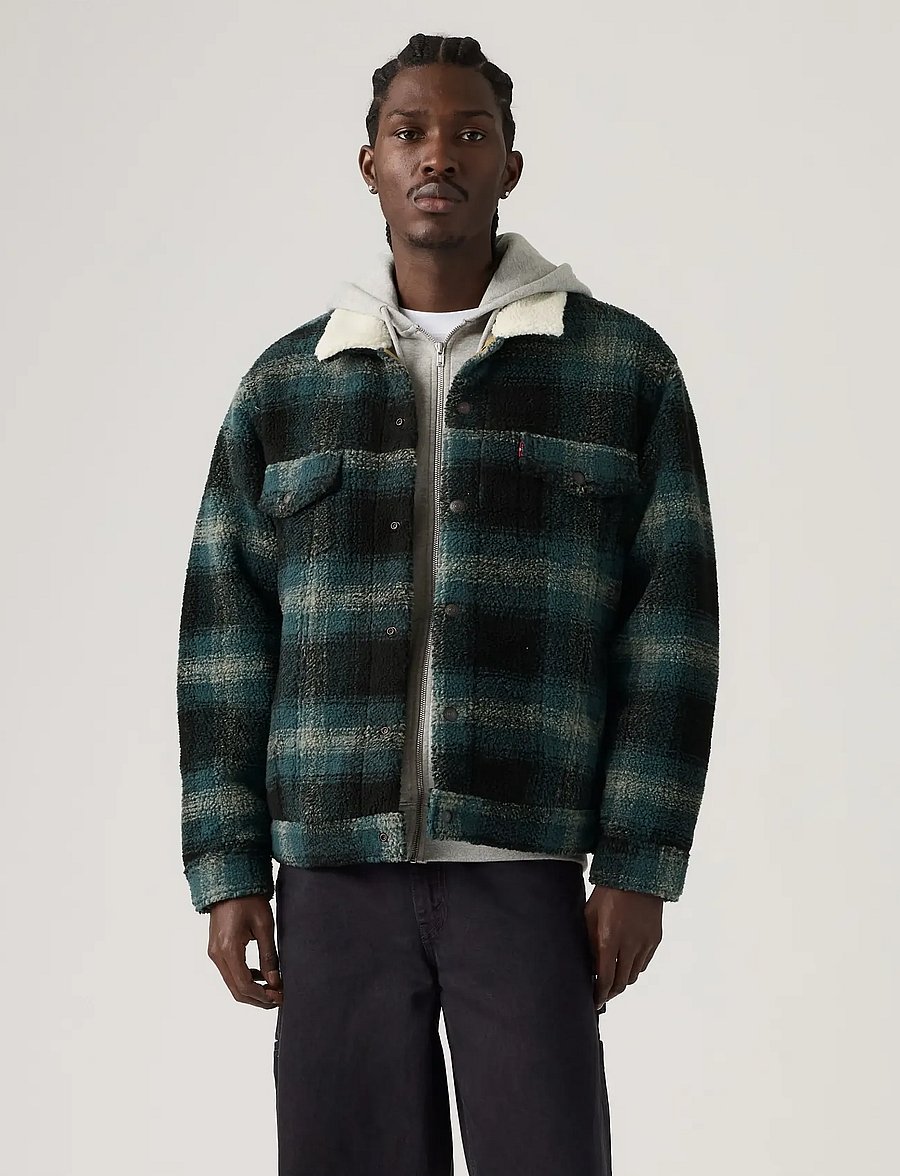 Levi's® - TYPE 3 EXT SHERPA TRUCKER MERL - winterjacken - greys - 3